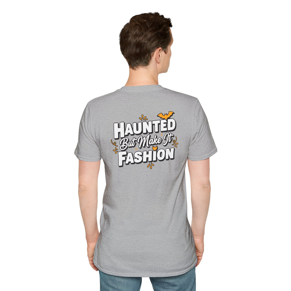 Dark Humor Halloween Shirt Haunted But Make It Fashion Funny Sarcastic Unisex Softstyle Tee Adult Halloween Gift