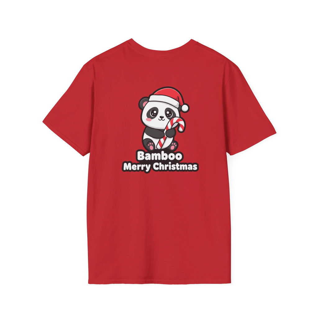 Cute Christmas Shirt Bamboo Merry Christmas Funny Animal Unisex Softstyle Tee Christmas Gift