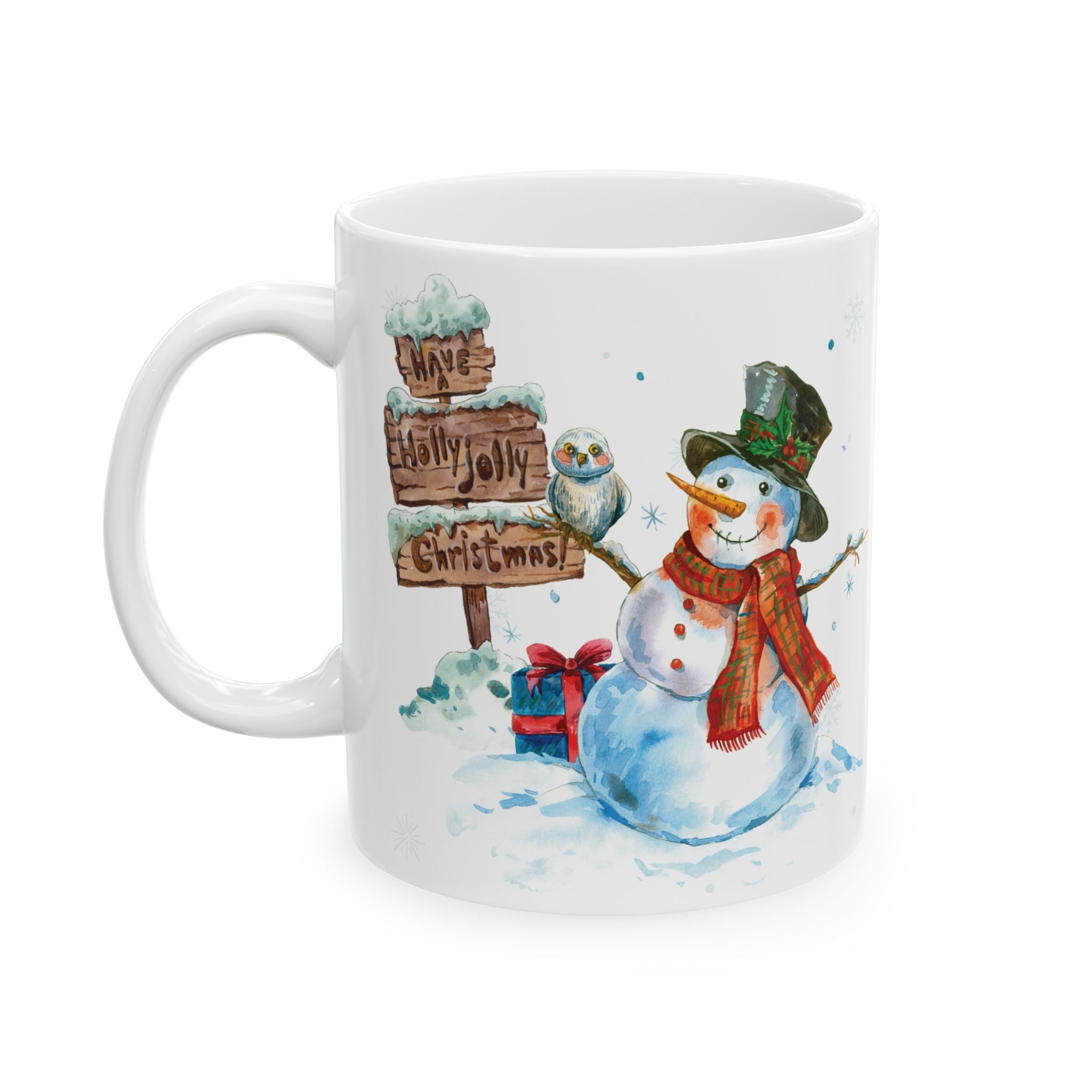 Christmas Mug Snowman Mug Funny Mug Ceramic Coffee Mug Tea Cup Cute Gift Frosty 11oz