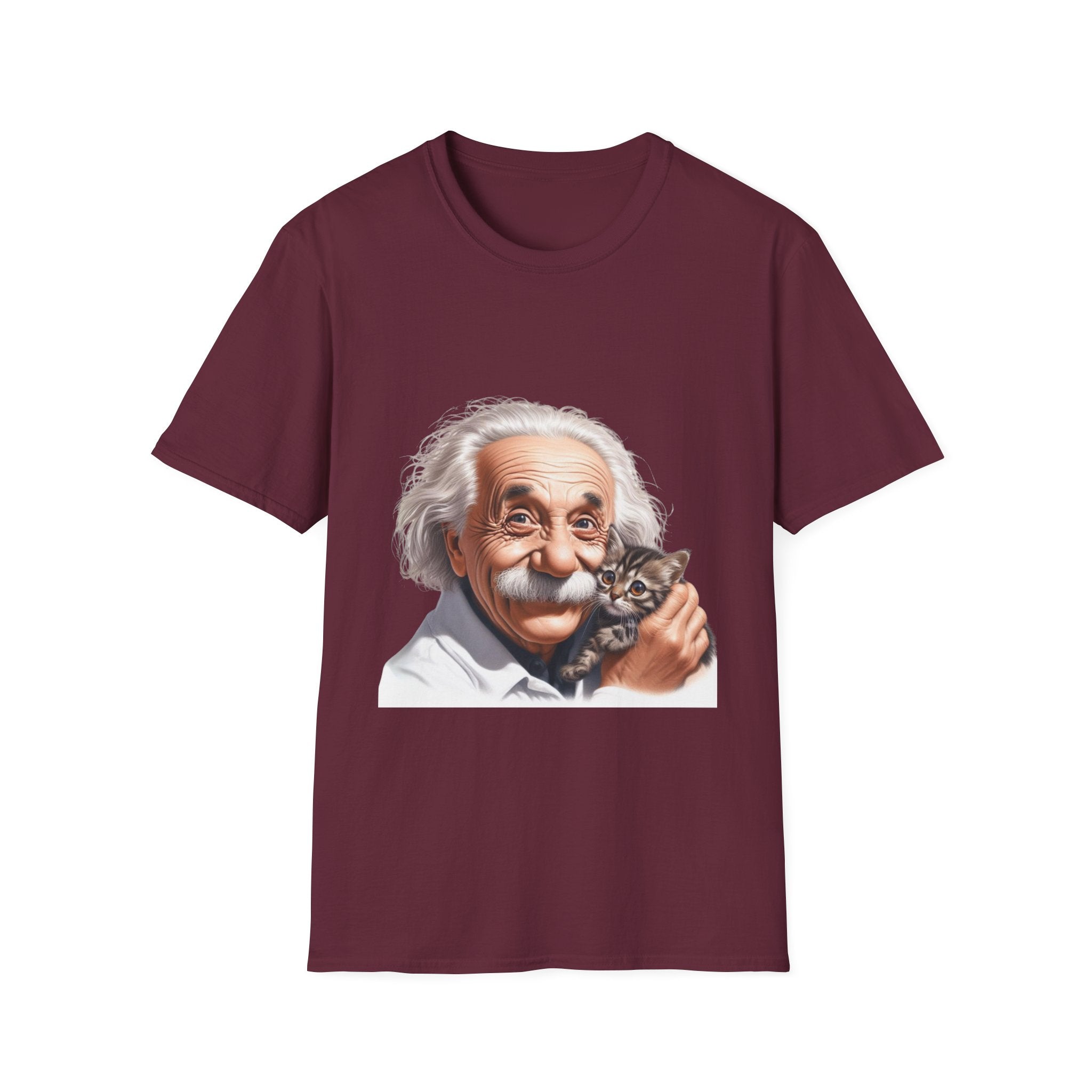 Funny Albert Einstein T-Shirt Unisex Softstyle T-Shirt Cotton Unique Gift German