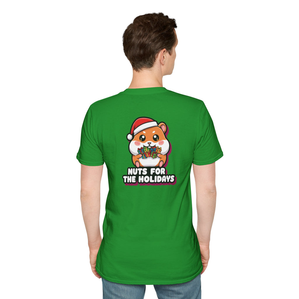 Cute Christmas Shirt Nuts For The Holidays Funny Animal Unisex Softstyle Tee Christmas Gift