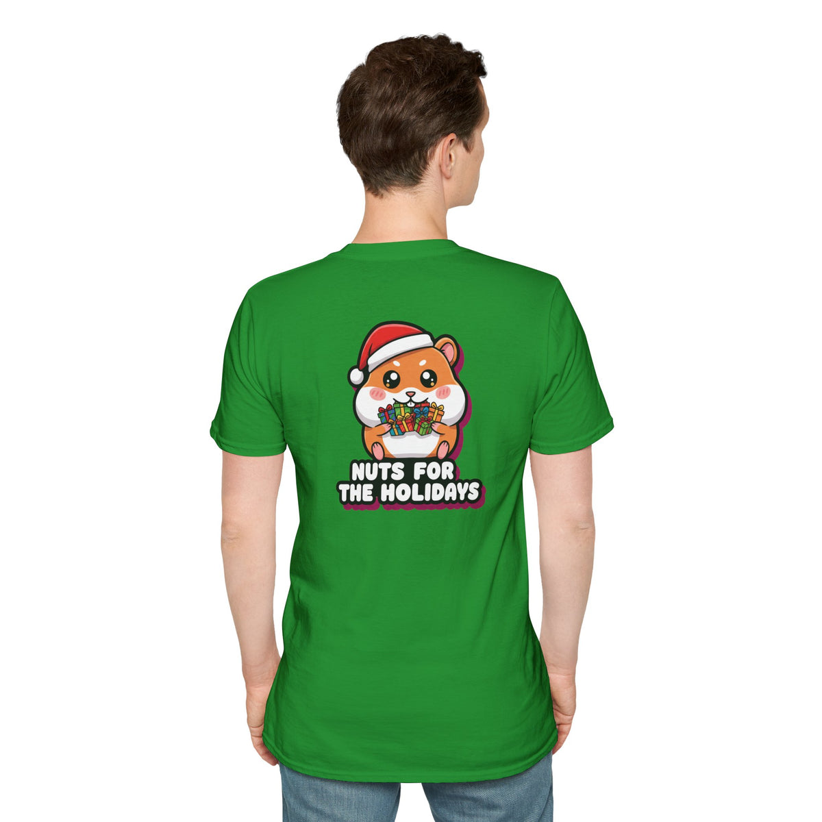 Cute Christmas Shirt Nuts For The Holidays Funny Animal Unisex Softstyle Tee Christmas Gift