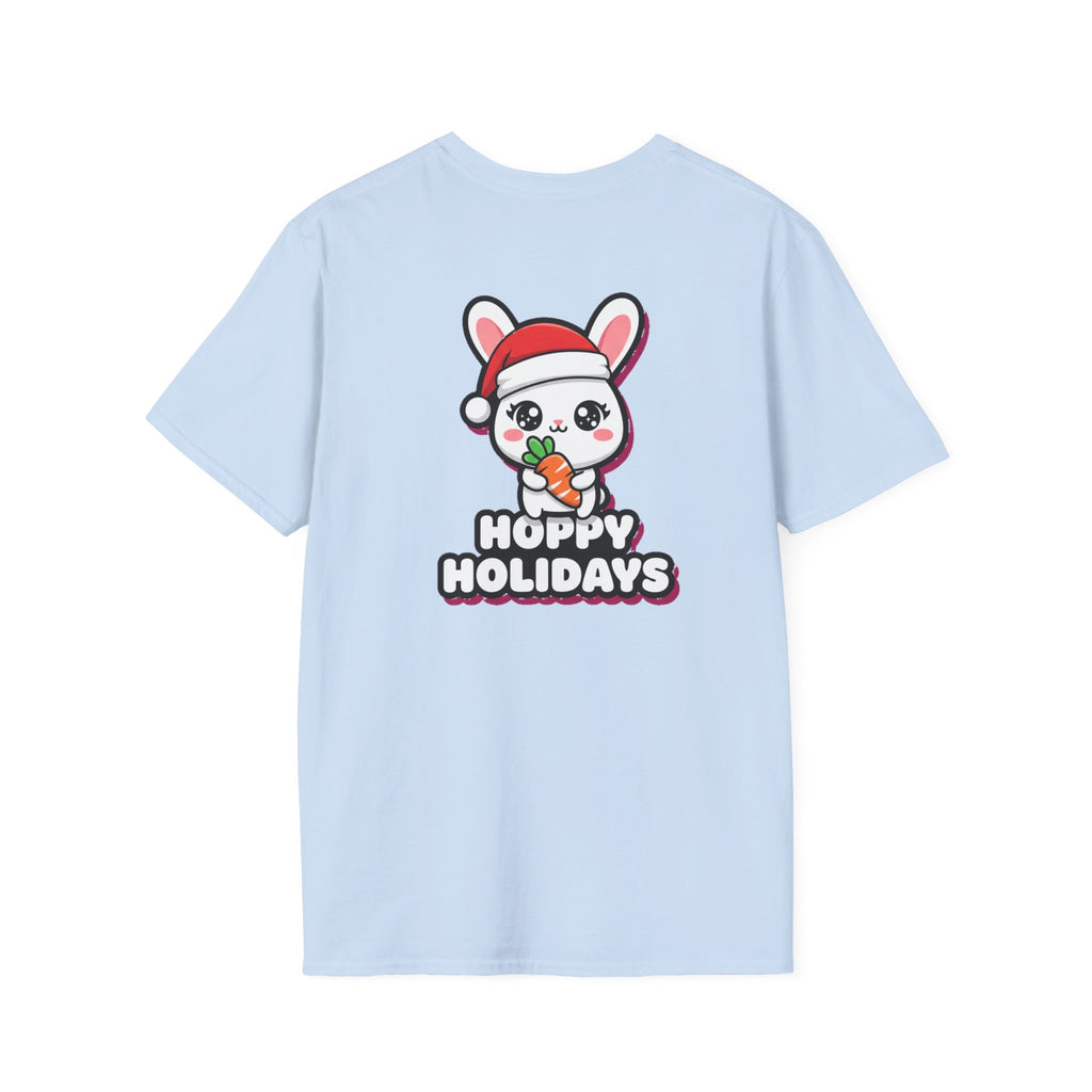 Cute Christmas Shirt Hoppy Holidays Funny Animal Unisex Softstyle Tee Christmas Gift