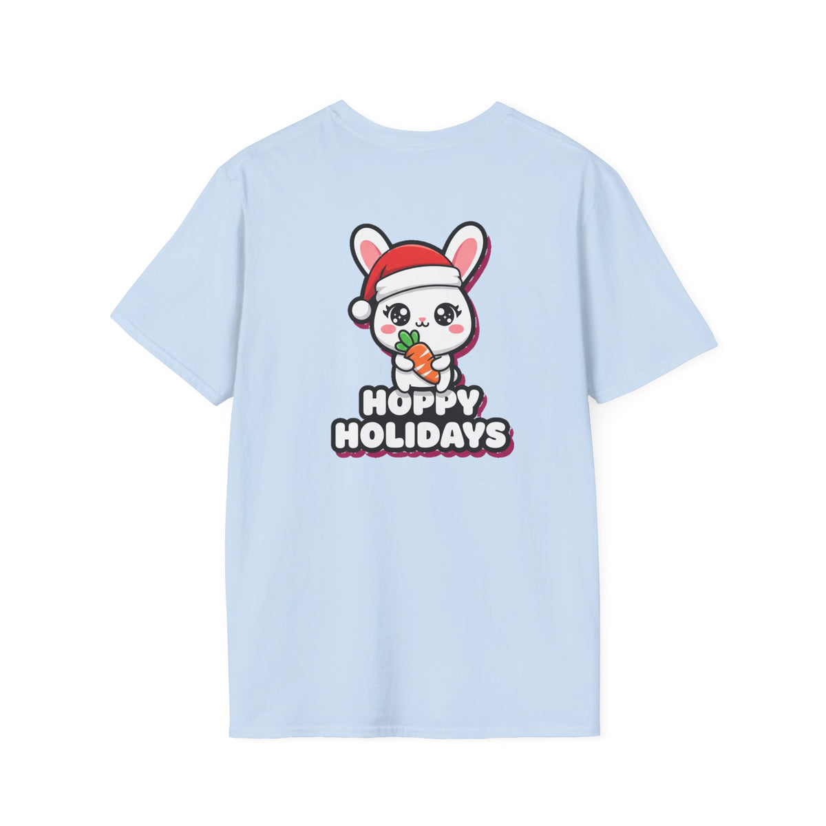 Cute Christmas Shirt Hoppy Holidays Funny Animal Unisex Softstyle Tee Christmas Gift