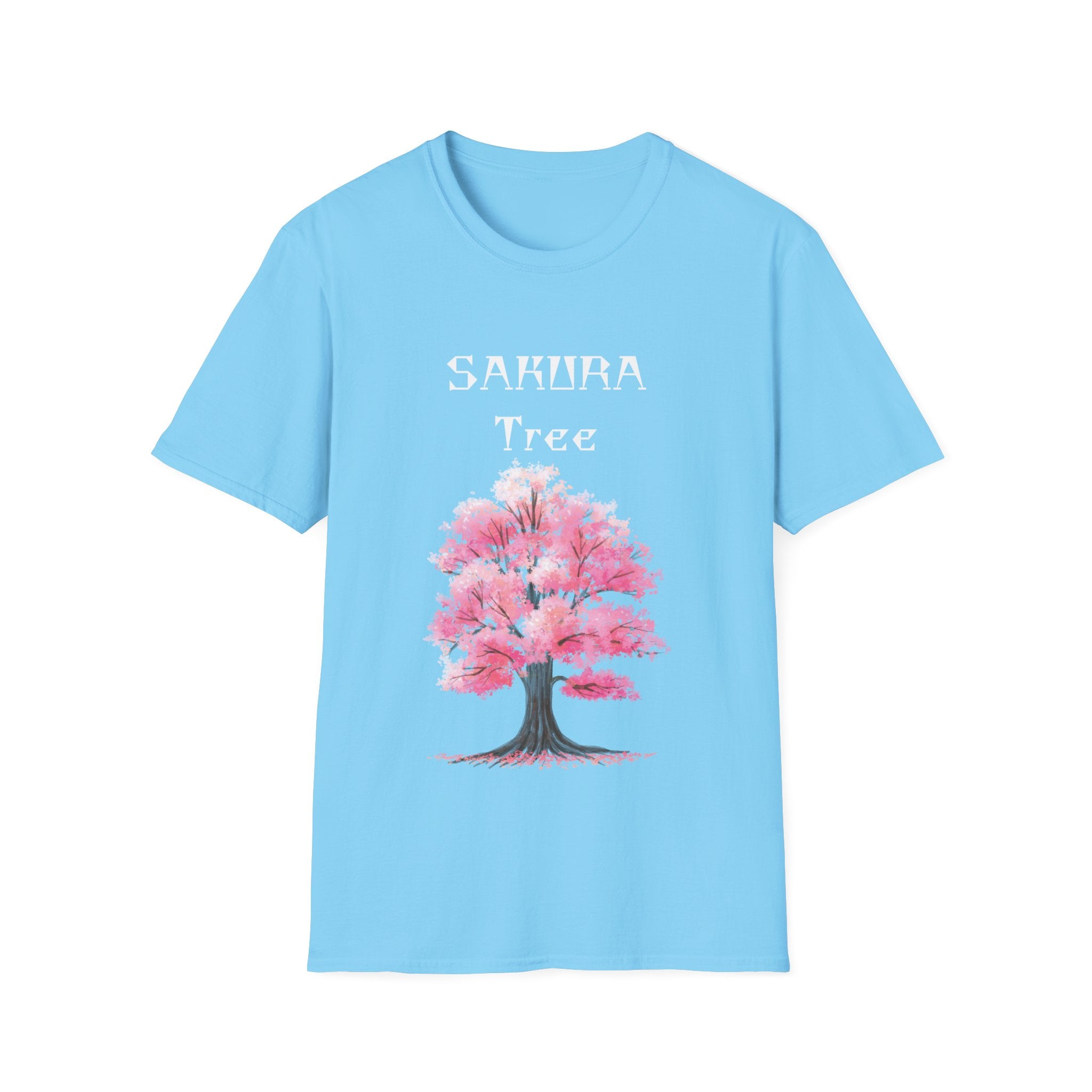 Sakura T-Shirt Japanese Art Shirt Unisex Softstyle Cherry Blossom Flower T-shirt