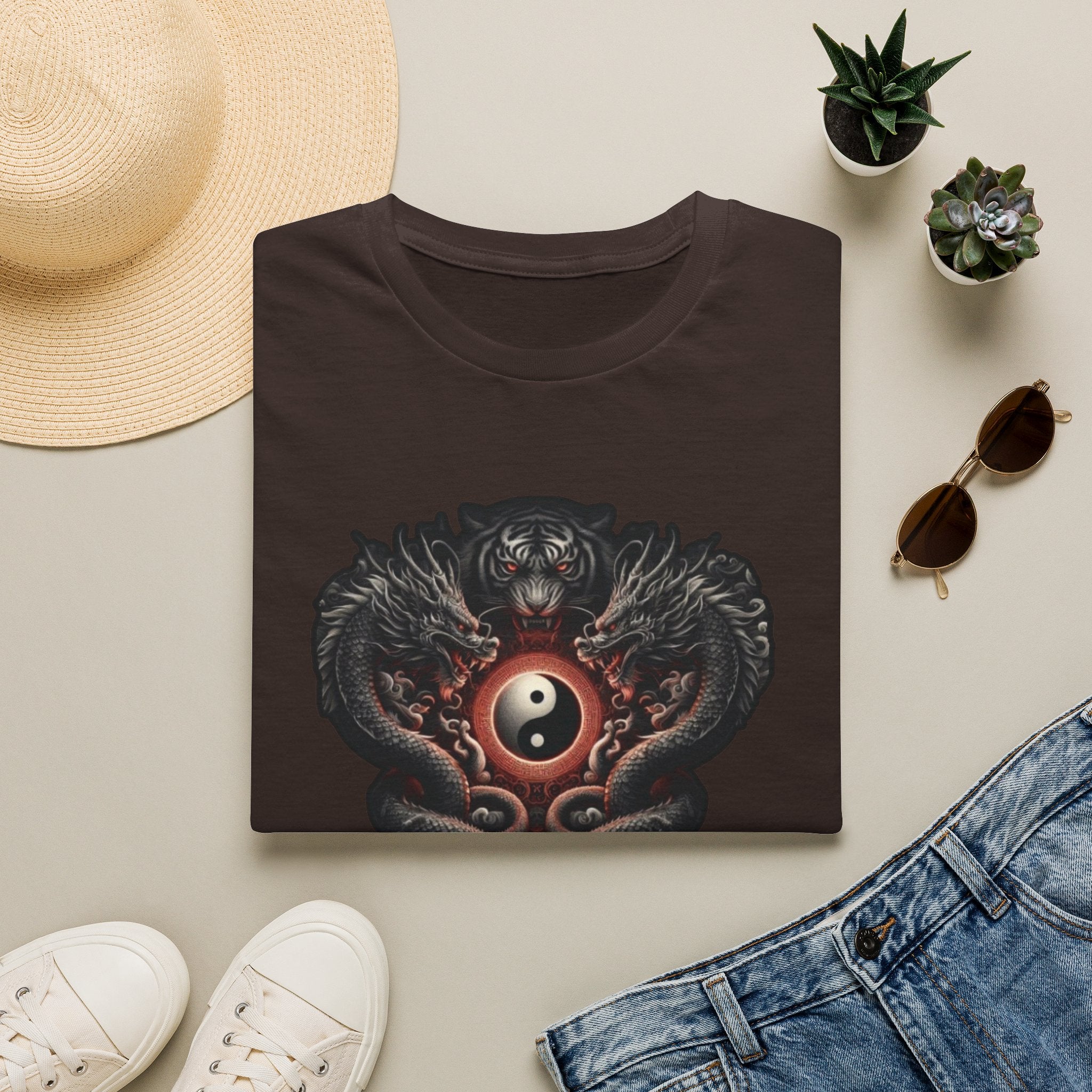 Dragon T-shirt Men Women Graphic Tee Clothing Apparel Chinese Dagon Symbol Gift