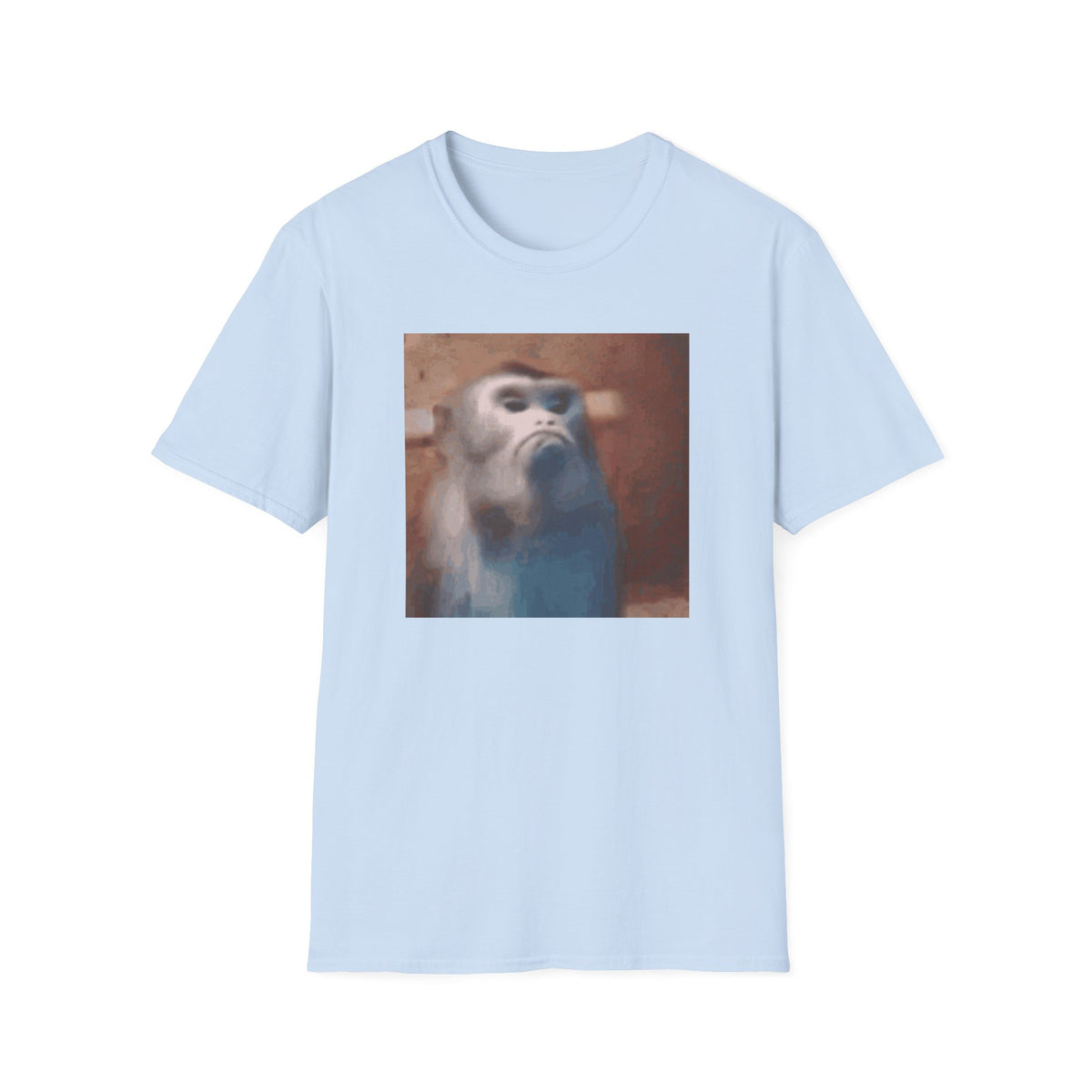 Funny Offended Monkey T-Shirt Viral Internet Meme Shirt Unisex Softstyle Gift