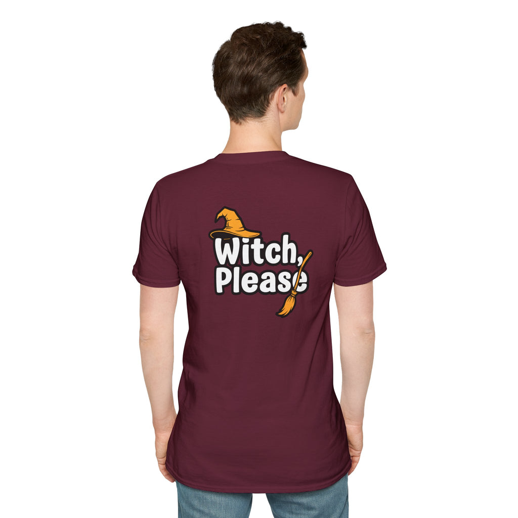 Dark Humor Halloween Shirt Witch Please Funny Sarcastic Witchy Unisex Softstyle Tee Adult Halloween Gift