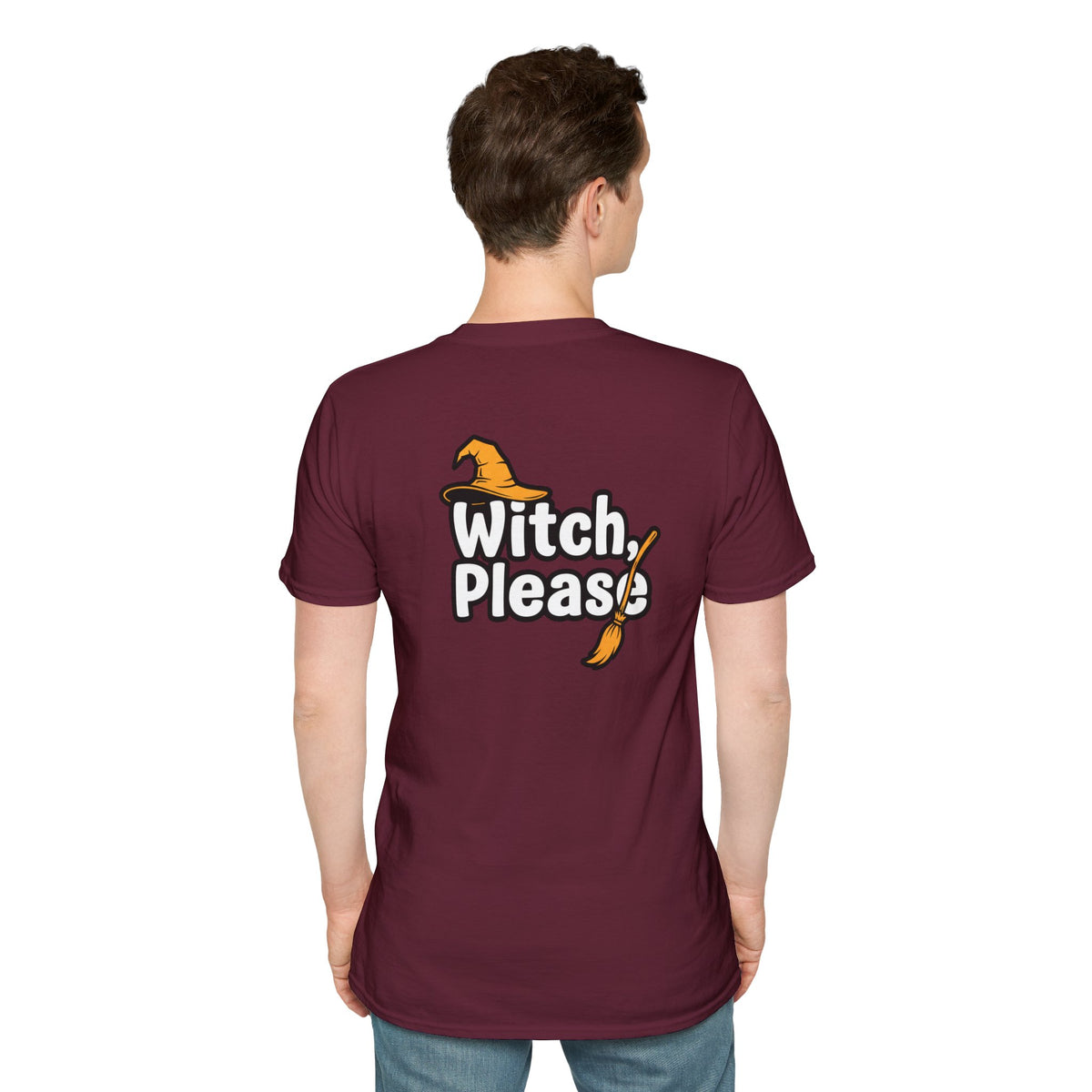 Dark Humor Halloween Shirt Witch Please Funny Sarcastic Witchy Unisex Softstyle Tee Adult Halloween Gift