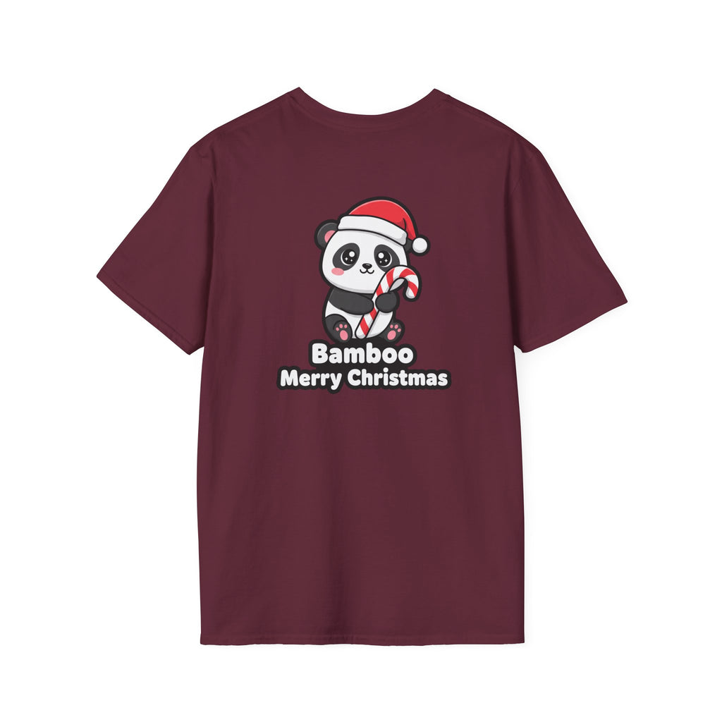 Cute Christmas Shirt Bamboo Merry Christmas Funny Animal Unisex Softstyle Tee Christmas Gift