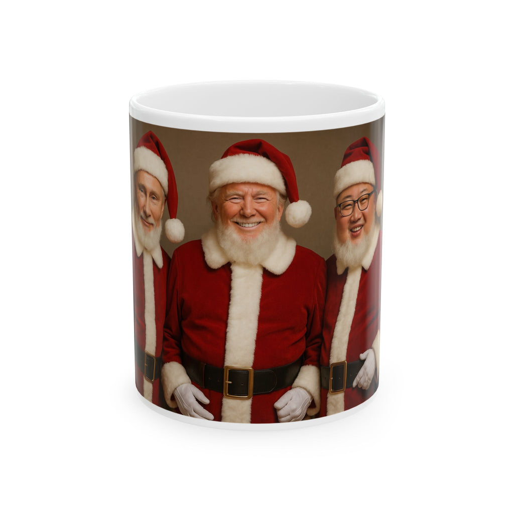 Funny Christmas Donald Trump Kim Putin Santa Claus Coffee Cup Tea Mug Unique
