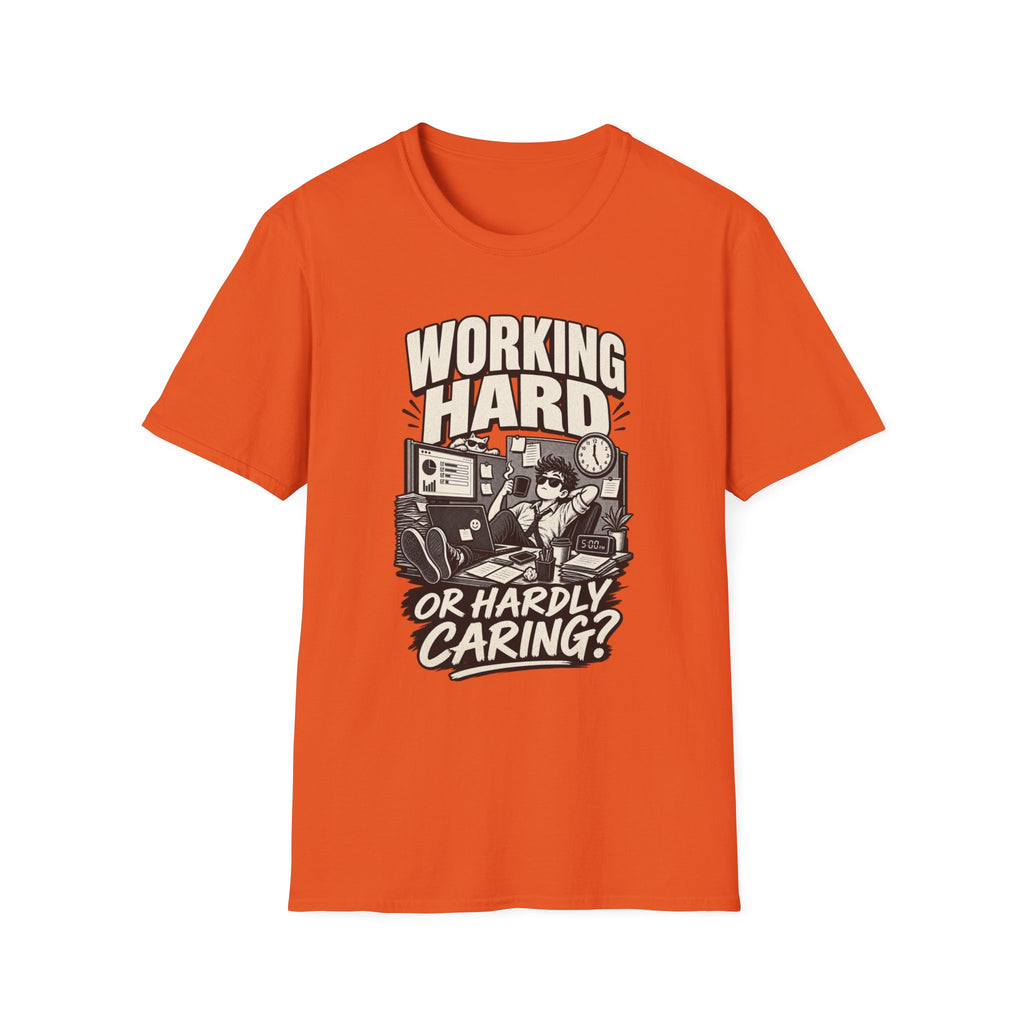 Funny Dark Humor Tshirt — Funny Office Tshirt Dark Humor Graphic Tee Unique Coworker Gift WORKING HARD Shirt