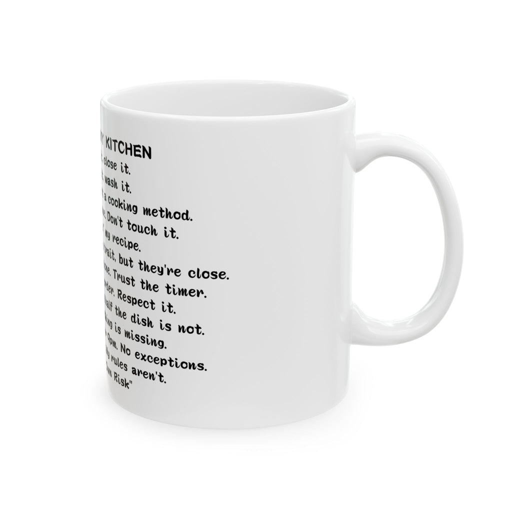 12 Rules for My Kitchen Mug — Funny Cooking Humor Coffee Cup Gift Gift for Mom Ceramic Mug 11oz 15oz