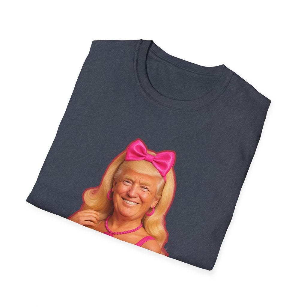 Funny Unique Donald Trump Barbie Unisex T-Shirt Best Gag Gift Cotton Print Soft