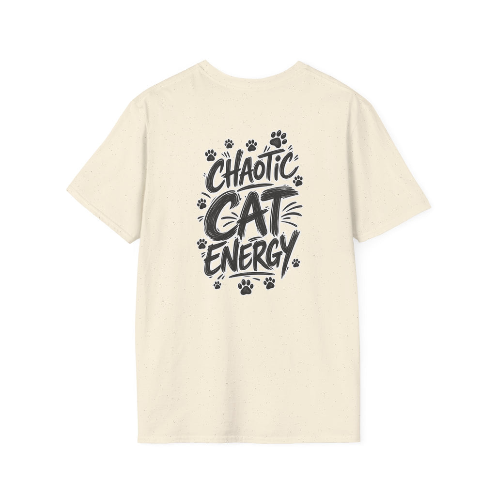 Funny Cat Shirt Chaotic Cat Energy Sarcastic Cat Lover Graphic Tee Cat Lover Graphic Tee Dark Humor Tee Unique Gift Funny Tshirt