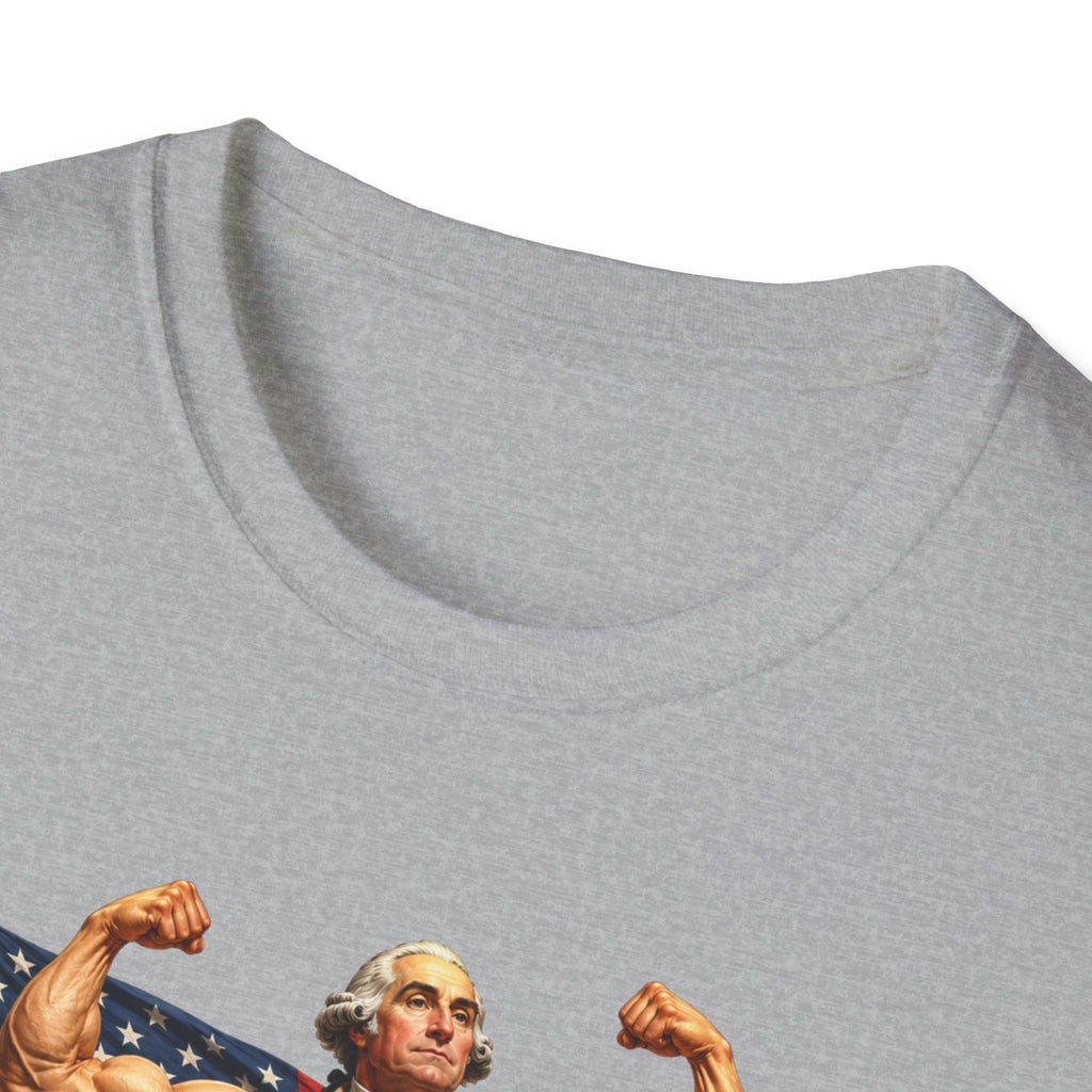 Funny USA Unisex Softstyle T-Shirt Giant Declaration Receipt Funny Patriotic T-Shirt United States of America Benjamin Franklin George Washington Tshirt