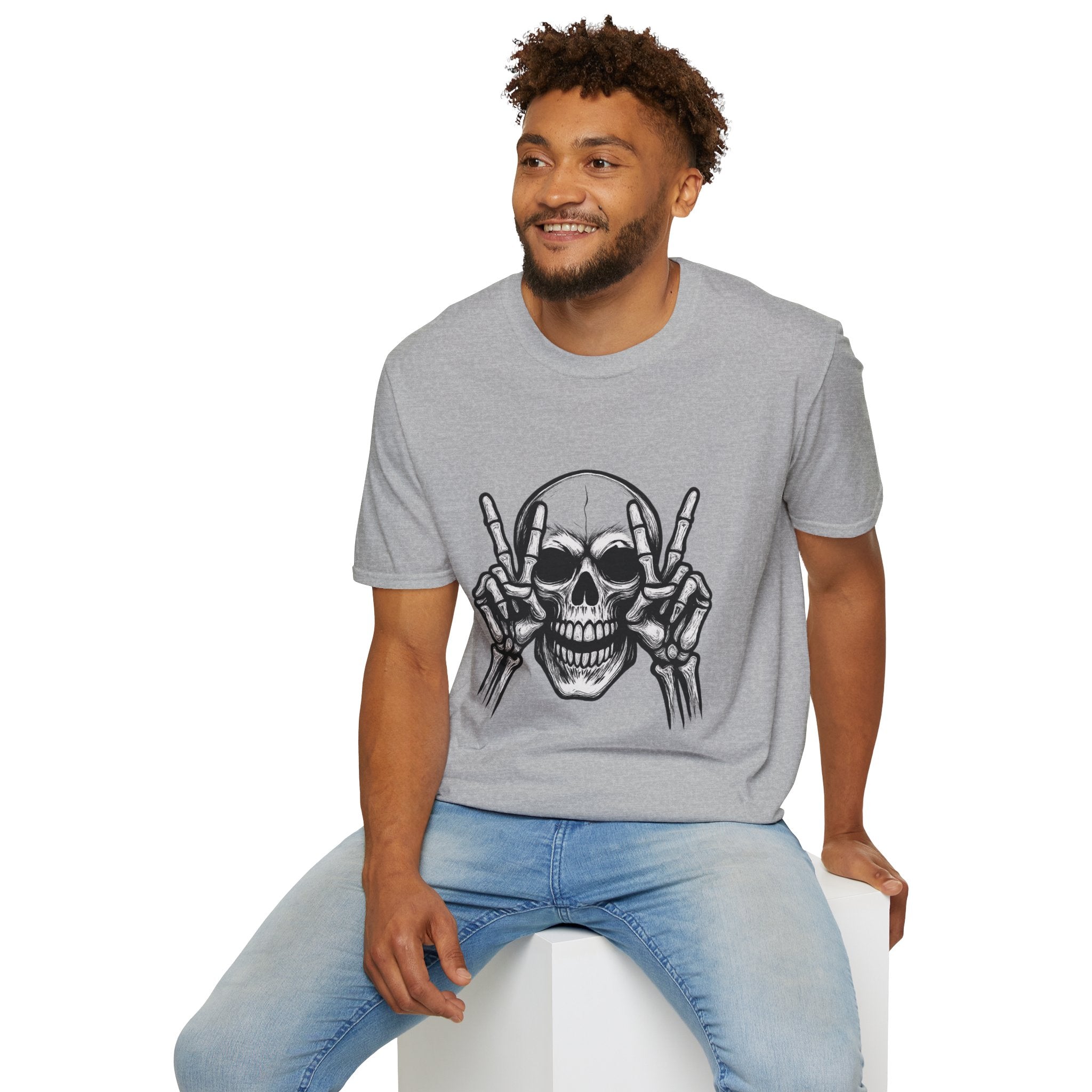 Mens Skull T-shirt Graphic Tees Skeleton Apparel Clothing Skulls Accessories Best Gift