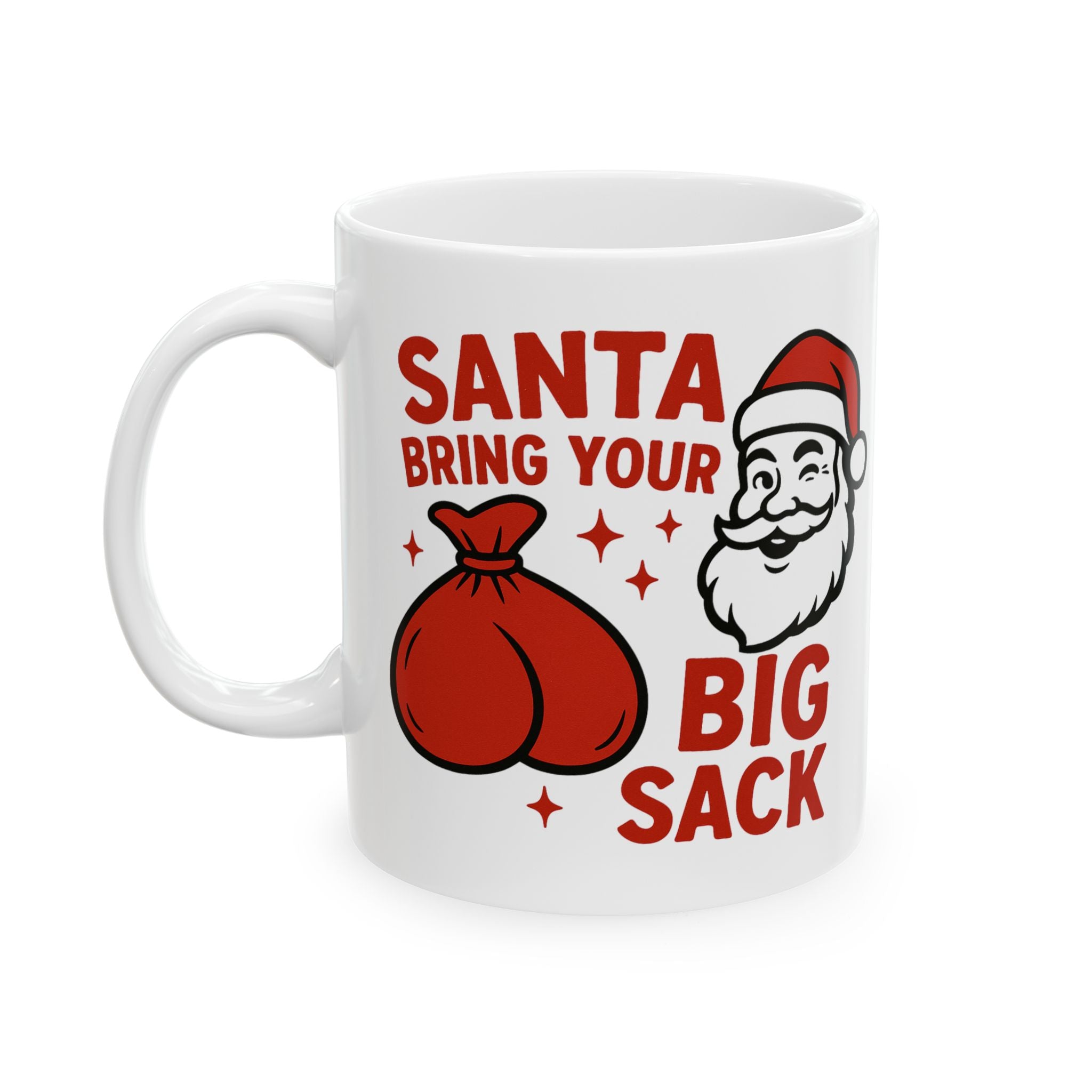 Funny Christmas Santa Tea Mug Unique Xmas Gift Coffee Cup Humor 2027 New Year 11oz