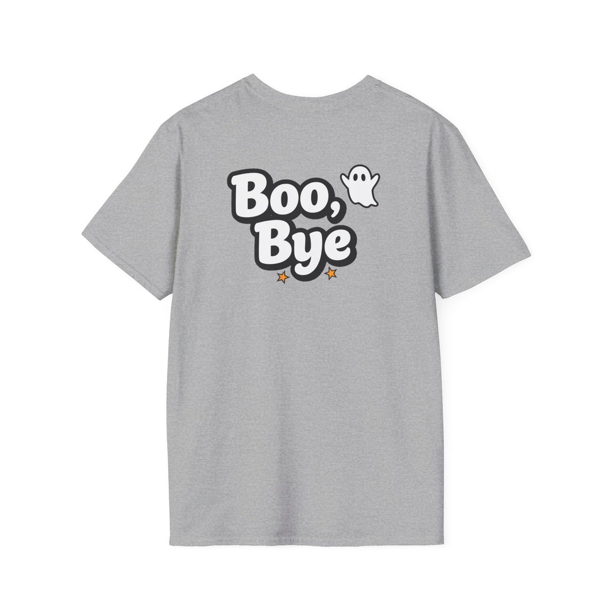 Dark Humor Halloween Shirt Boo Bye Funny Minimalist Ghost Sarcastic Unisex Softstyle Tee Adult Halloween Gift