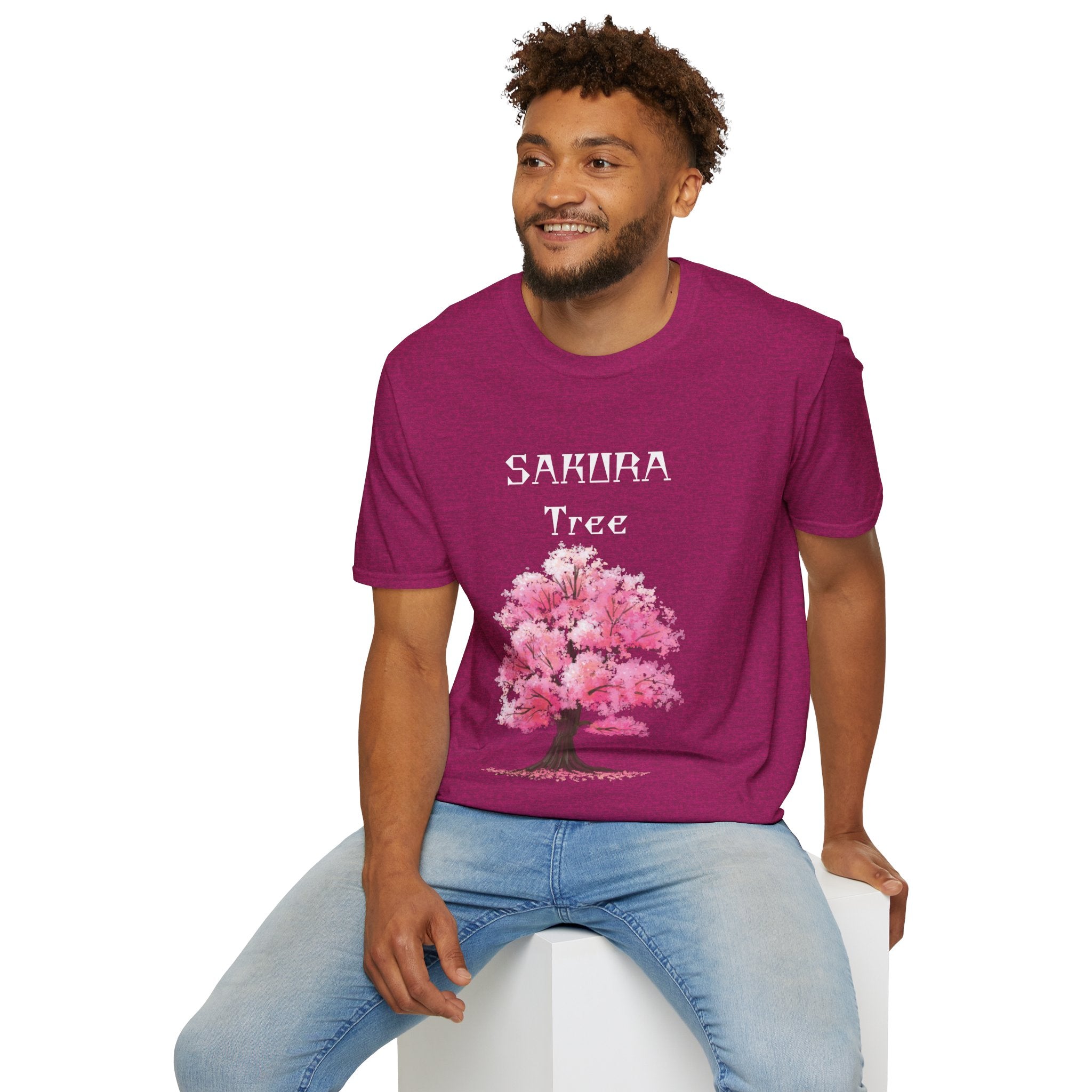 Sakura T-Shirt Japanese Art Shirt Unisex Softstyle Cherry Blossom Flower T-shirt