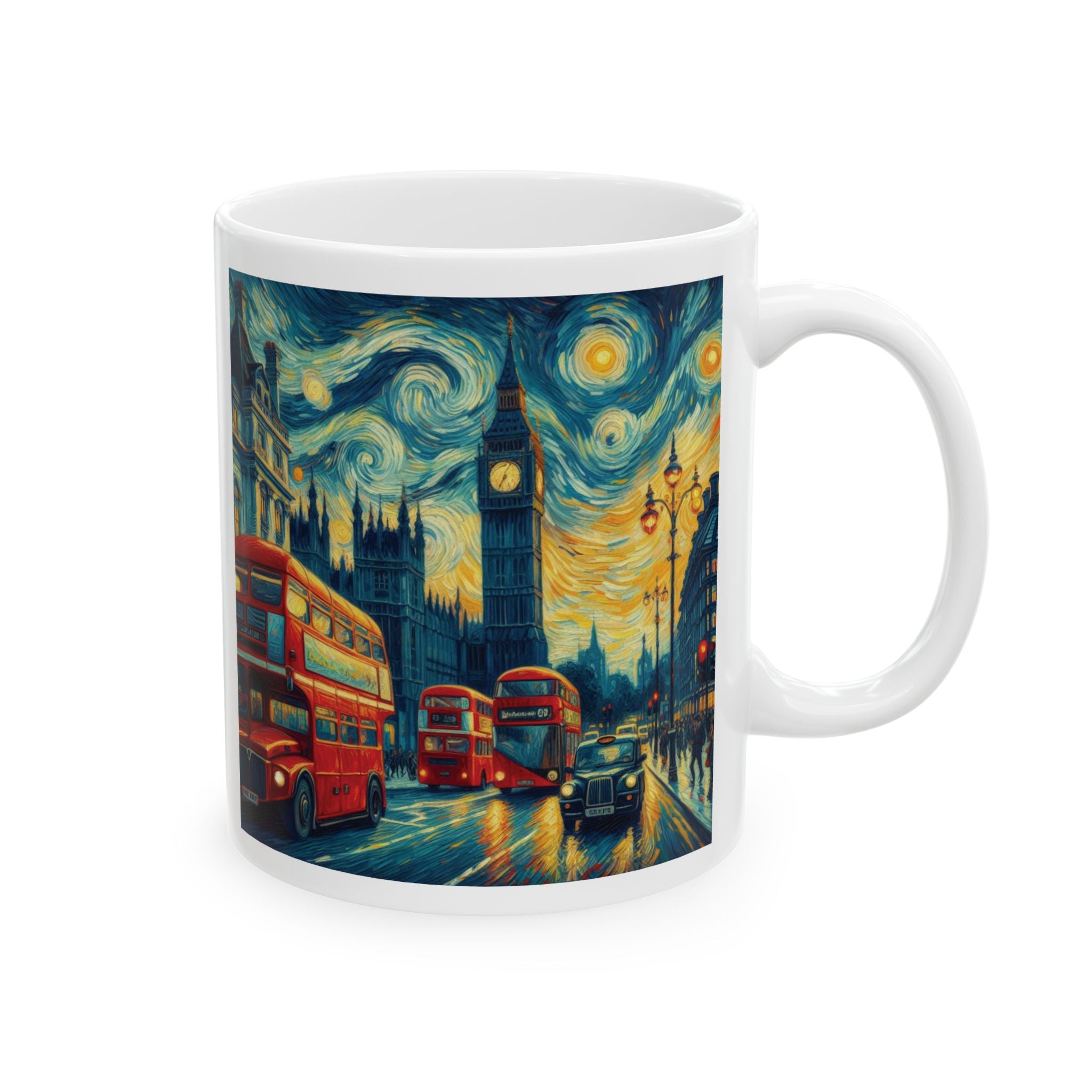 Funny London Mug Van Gogh Ceramic Mug You Are Here City Mug Coffee Mug Tea Gift 11oz