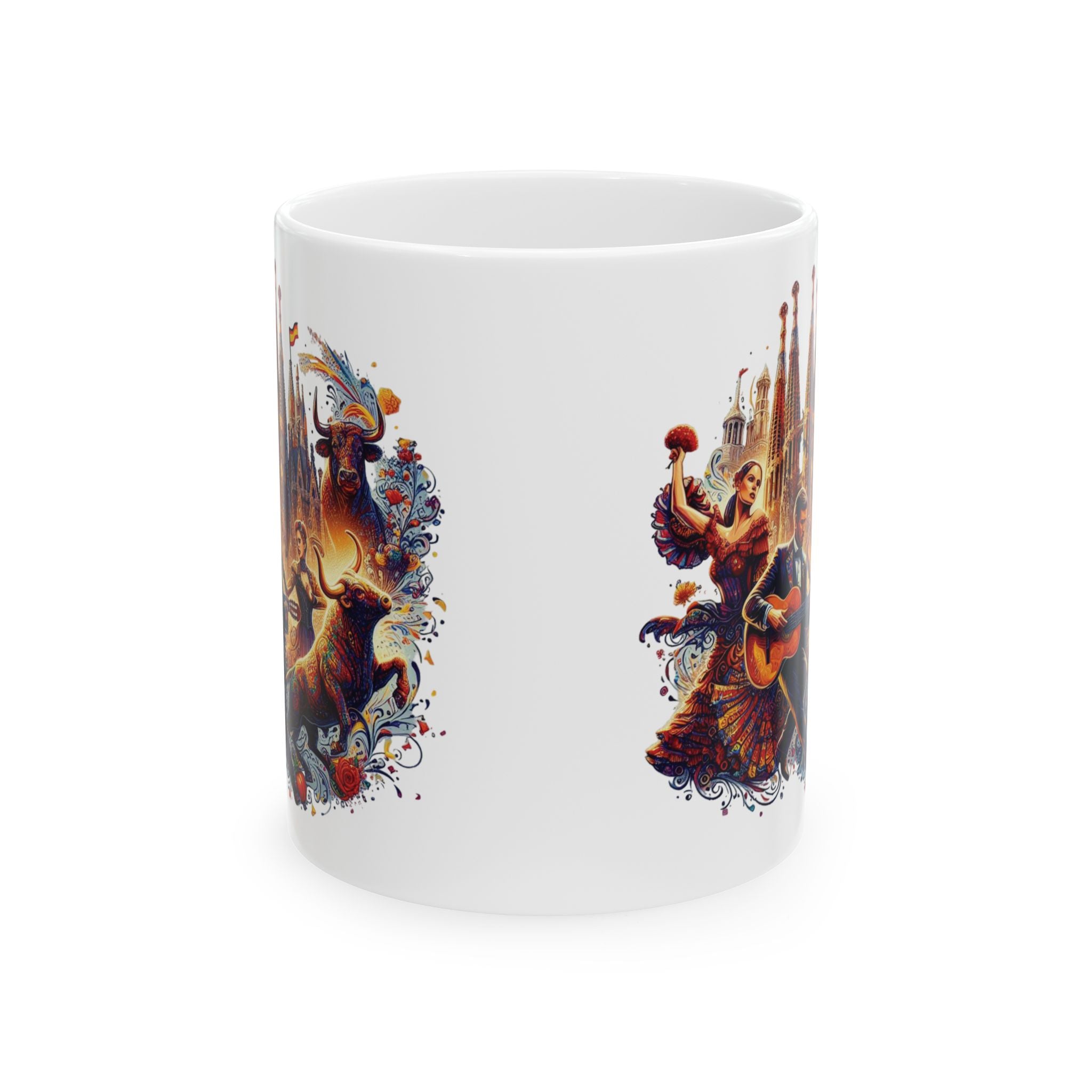 Spain Mug Cultural Attributes Tea Coffee Cup Ceramic Mug Unique Gift Tourist New 11oz