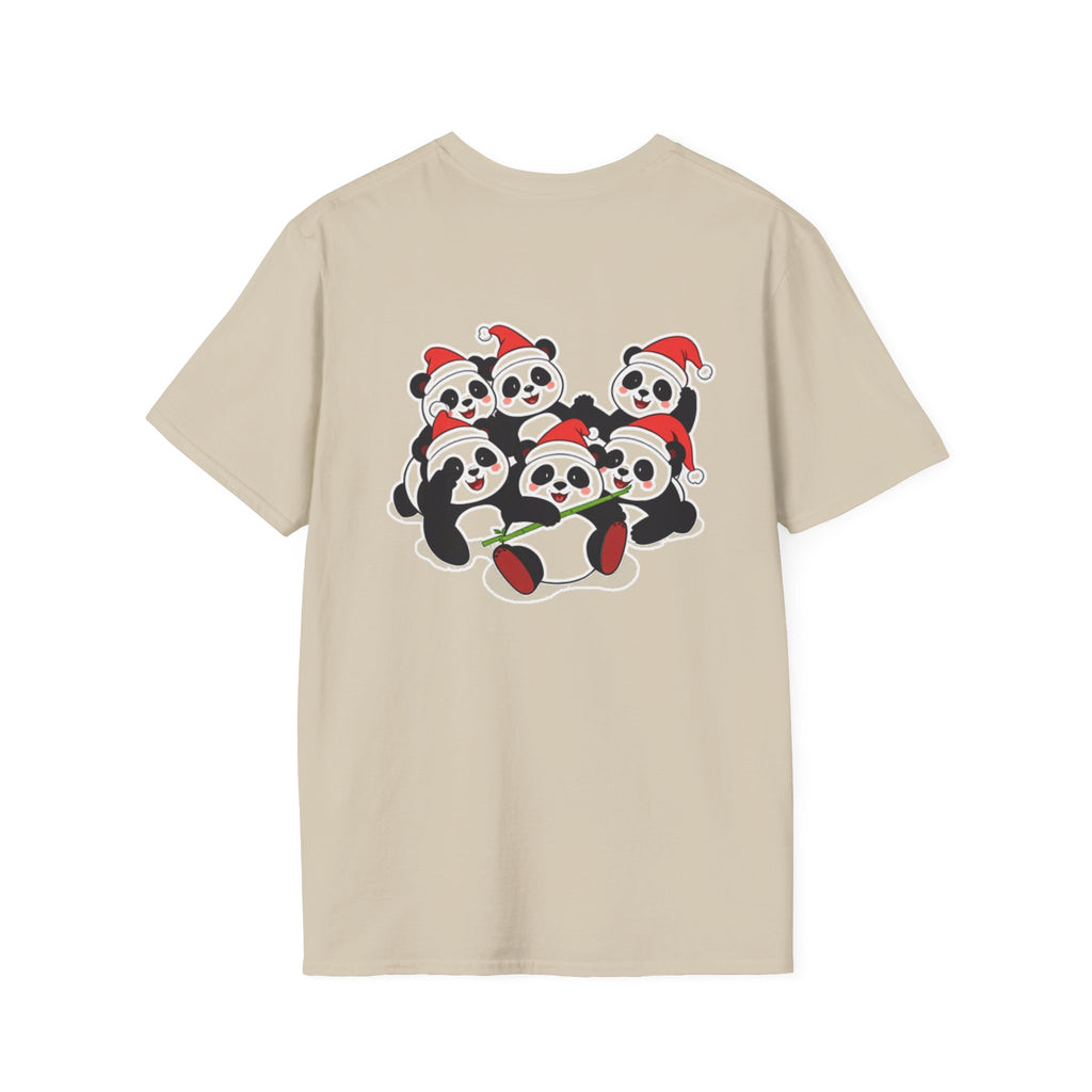 Christmas Pandas Family T-Shirt | Cute Cartoon Holiday Design Unique Holiday Gift Shirt
