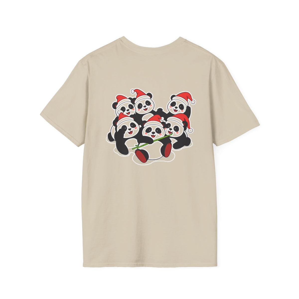 Christmas Pandas Family T-Shirt | Cute Cartoon Holiday Design Unique Holiday Gift Shirt