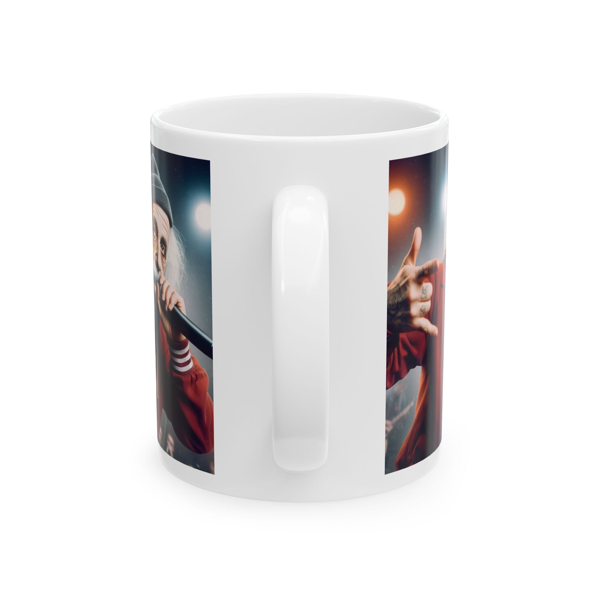 Funny Einstein Mug as a Rapper Tea Coffee Cup Unique Gift Cute Ceramic Mug 11oz