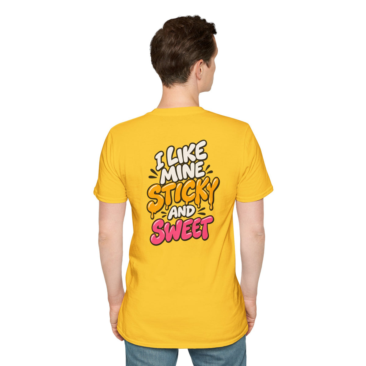 Dark Humor Funny Tshirt I LIKE MINE STICKY AND SWEET Tee Unique Gift