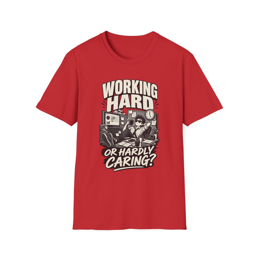 Funny Dark Humor Tshirt — Funny Office Tshirt Dark Humor Graphic Tee Unique Coworker Gift WORKING HARD Shirt