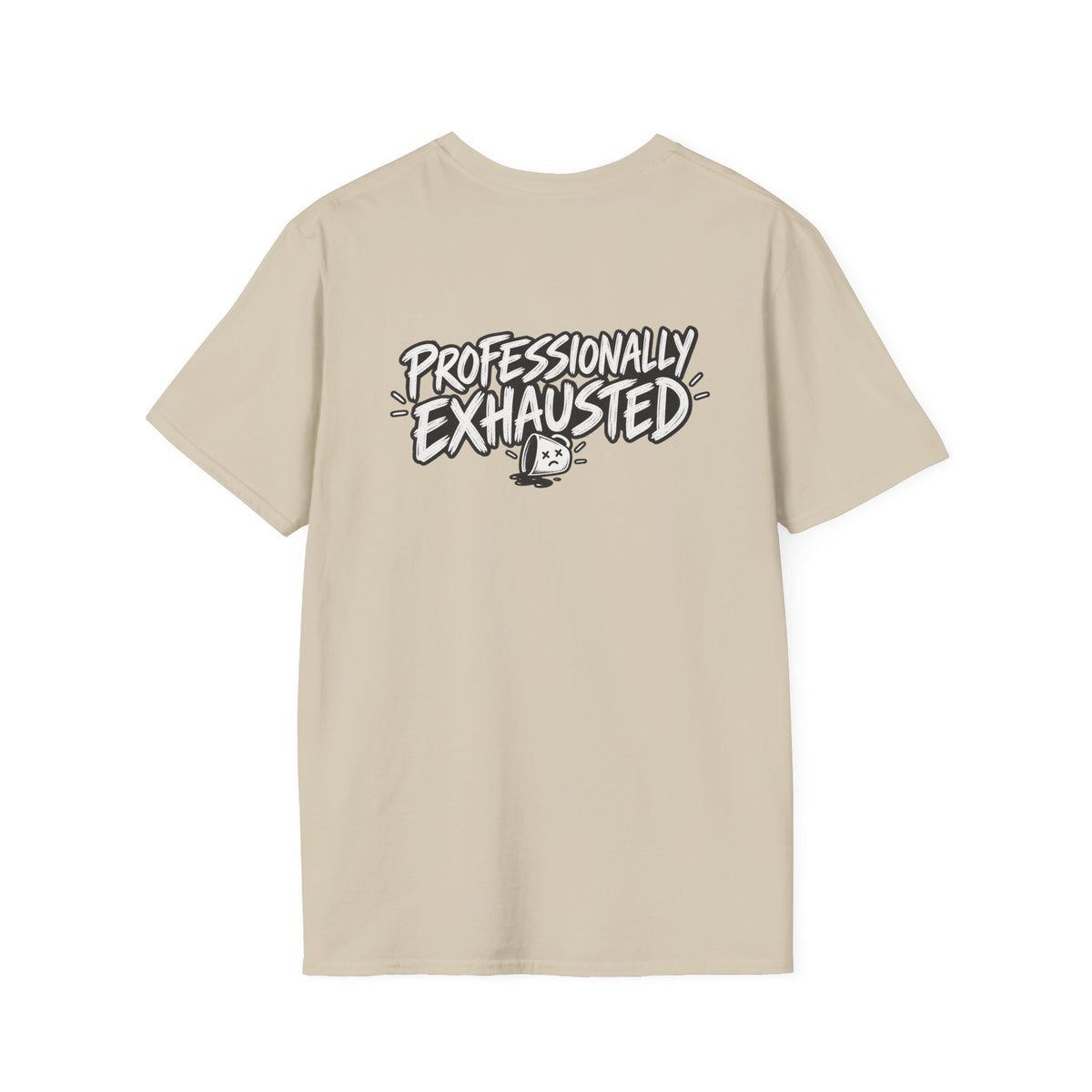 Funny Dark Humor Shirt Professionally Exhausted Funny Office Tee Unique Gift