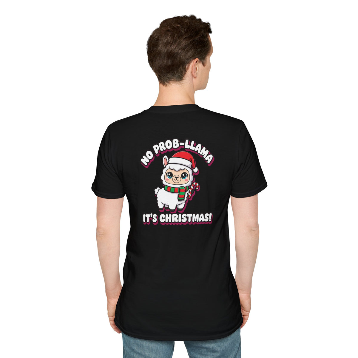 Cute Christmas Shirt No Prob Llama Its Christmas Funny Animal Unisex Softstyle Tee Christmas Gift