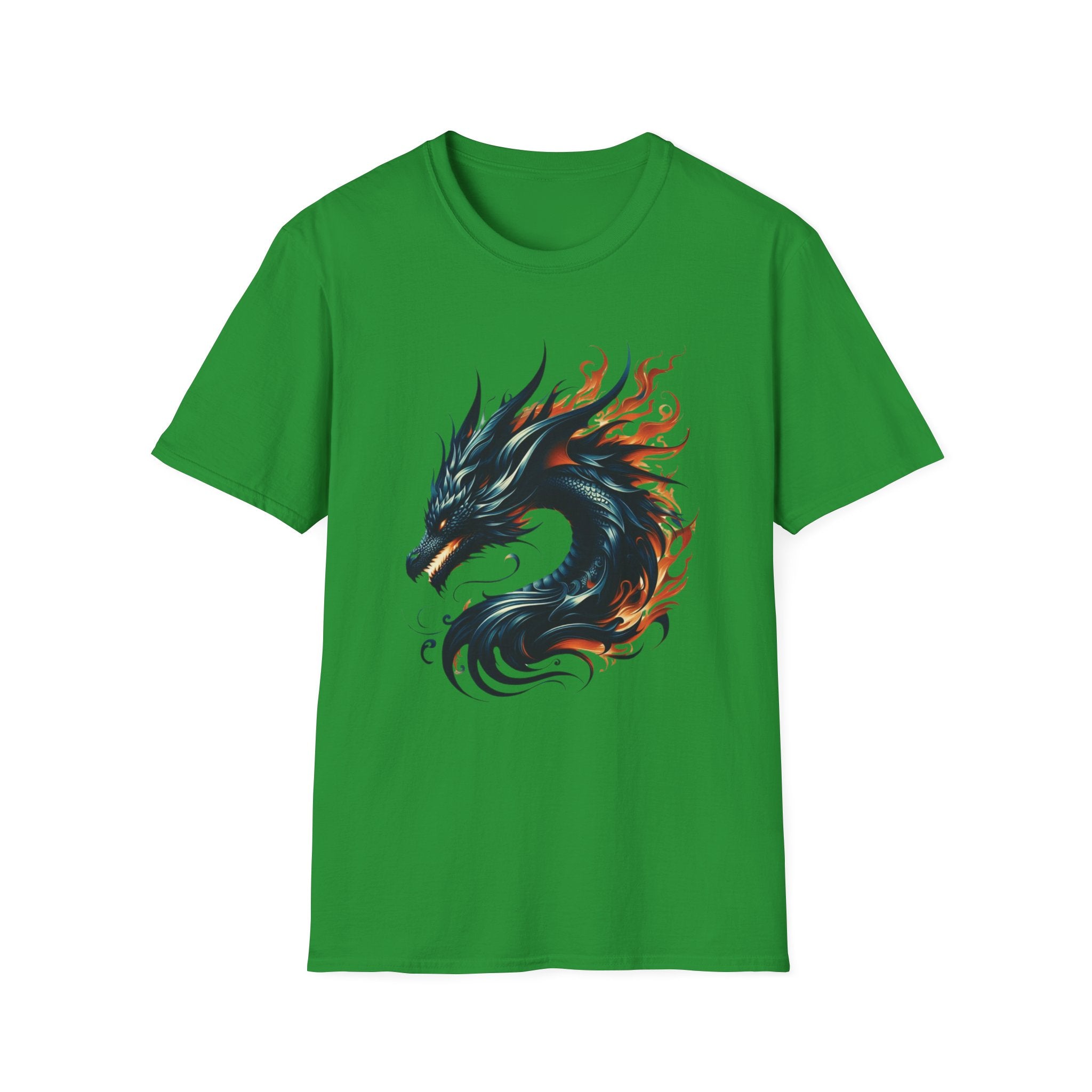 Dragon T-shirt Mens Graphic Tee Clothing Apparel Chinese Symbol Unisex Softstyle