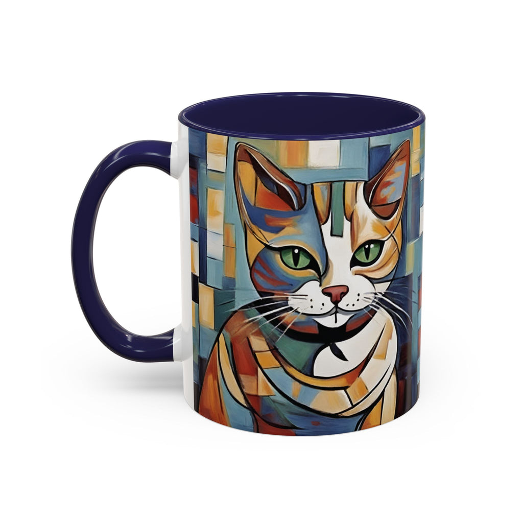 Cat For Mom Lover Picasso Art Funny Coffee Tea Ceramic Mug Office Work Cup Gift