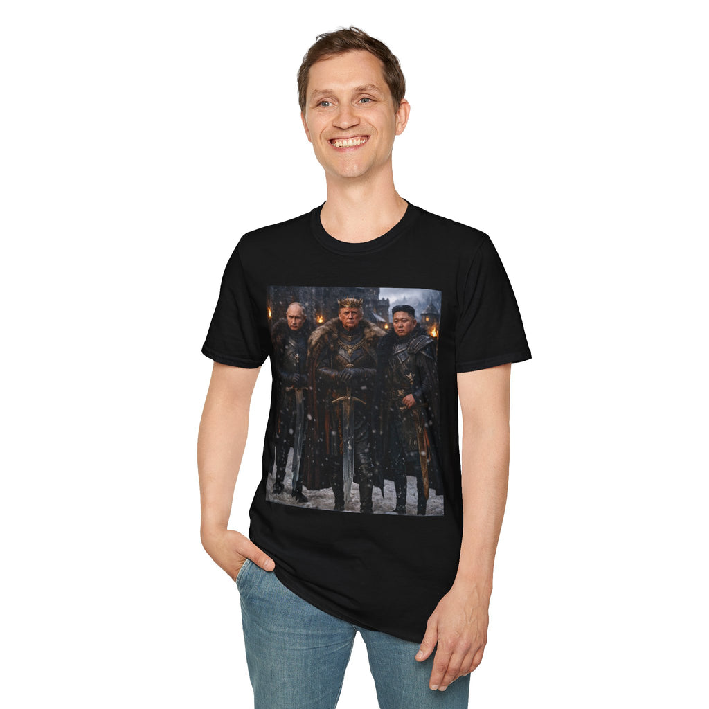 Funny Trump Putin Kim Jong Unique T-Shirt Artwork Throne Unisex Softstyle Tshirt