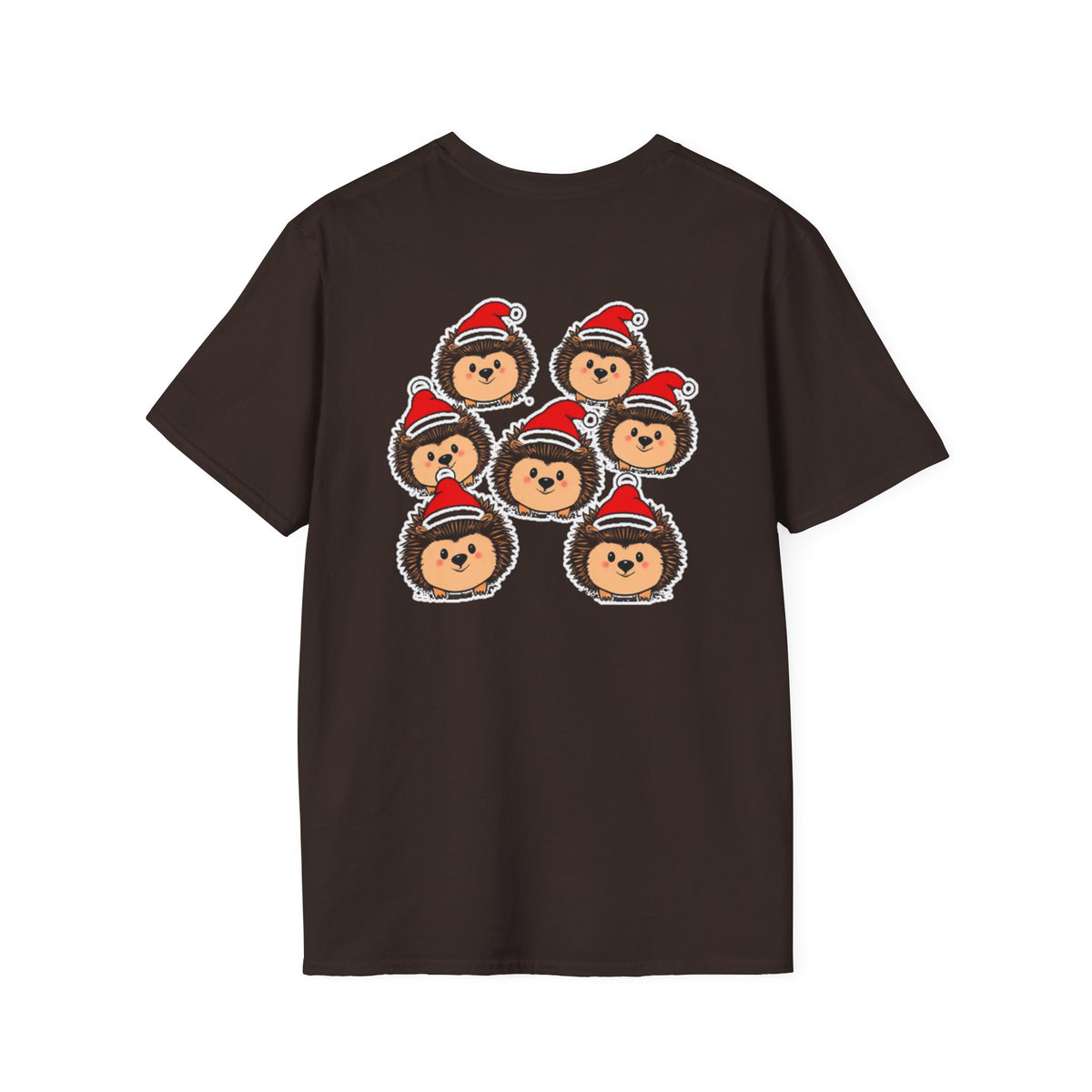 Christmas Hedgehogs Family T-Shirt | Cute Cartoon Holiday Design Unique Holiday Gift Shirt