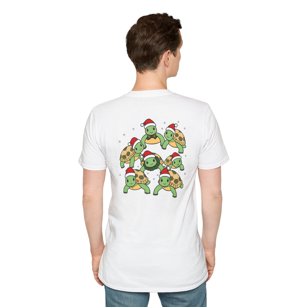 Christmas Turtles Family T-Shirt | Cute Cartoon Unique Holiday Design Gift Shirt