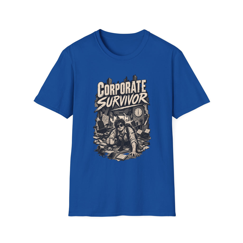 Funny Dark Humor Tshirt — Funny Office Tshirt Dark Humor Graphic Tee Unique Coworker Gift CORPORATE SURVIVOR Shirt