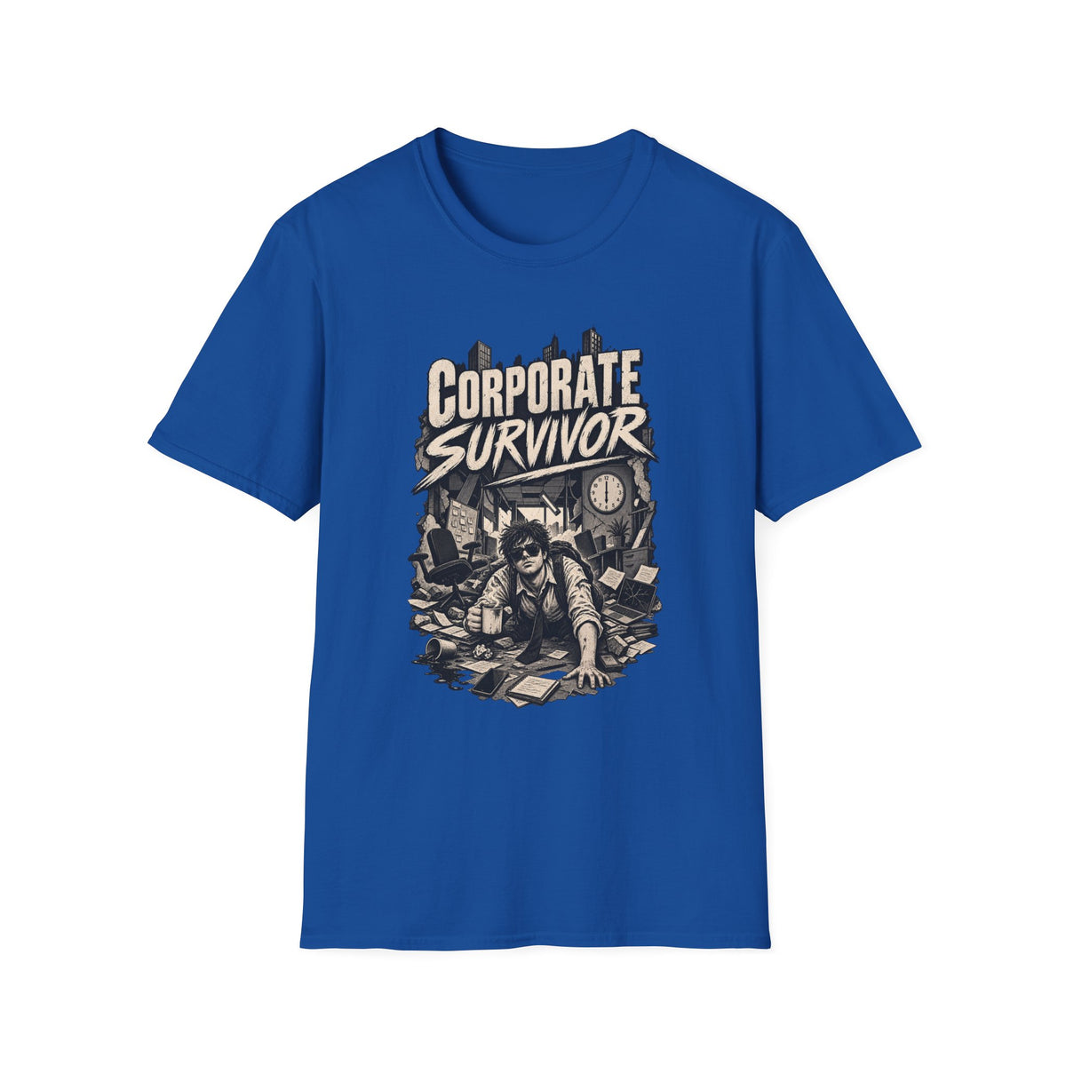 Funny Dark Humor Tshirt — Funny Office Tshirt Dark Humor Graphic Tee Unique Coworker Gift CORPORATE SURVIVOR Shirt