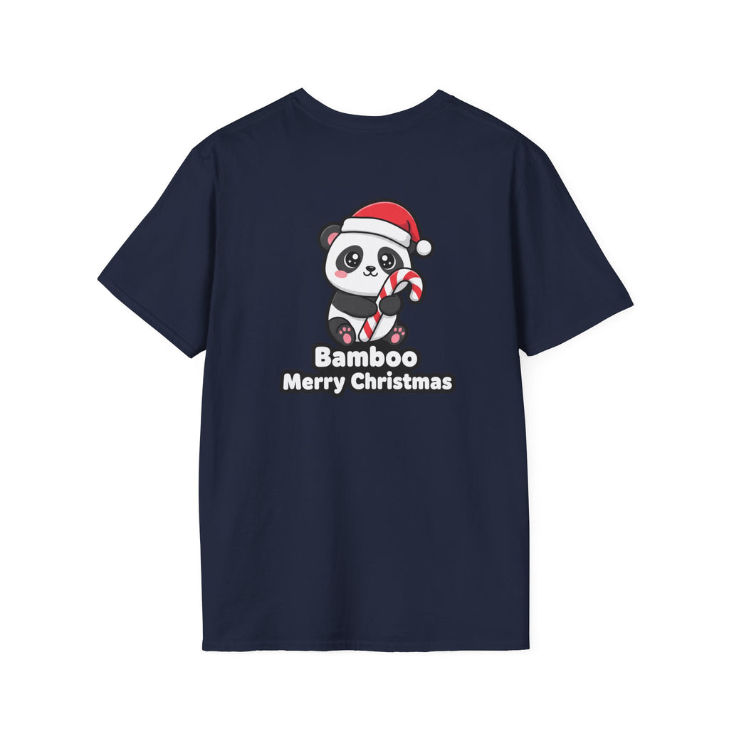 Cute Christmas Shirt Bamboo Merry Christmas Funny Animal Unisex Softstyle Tee Christmas Gift