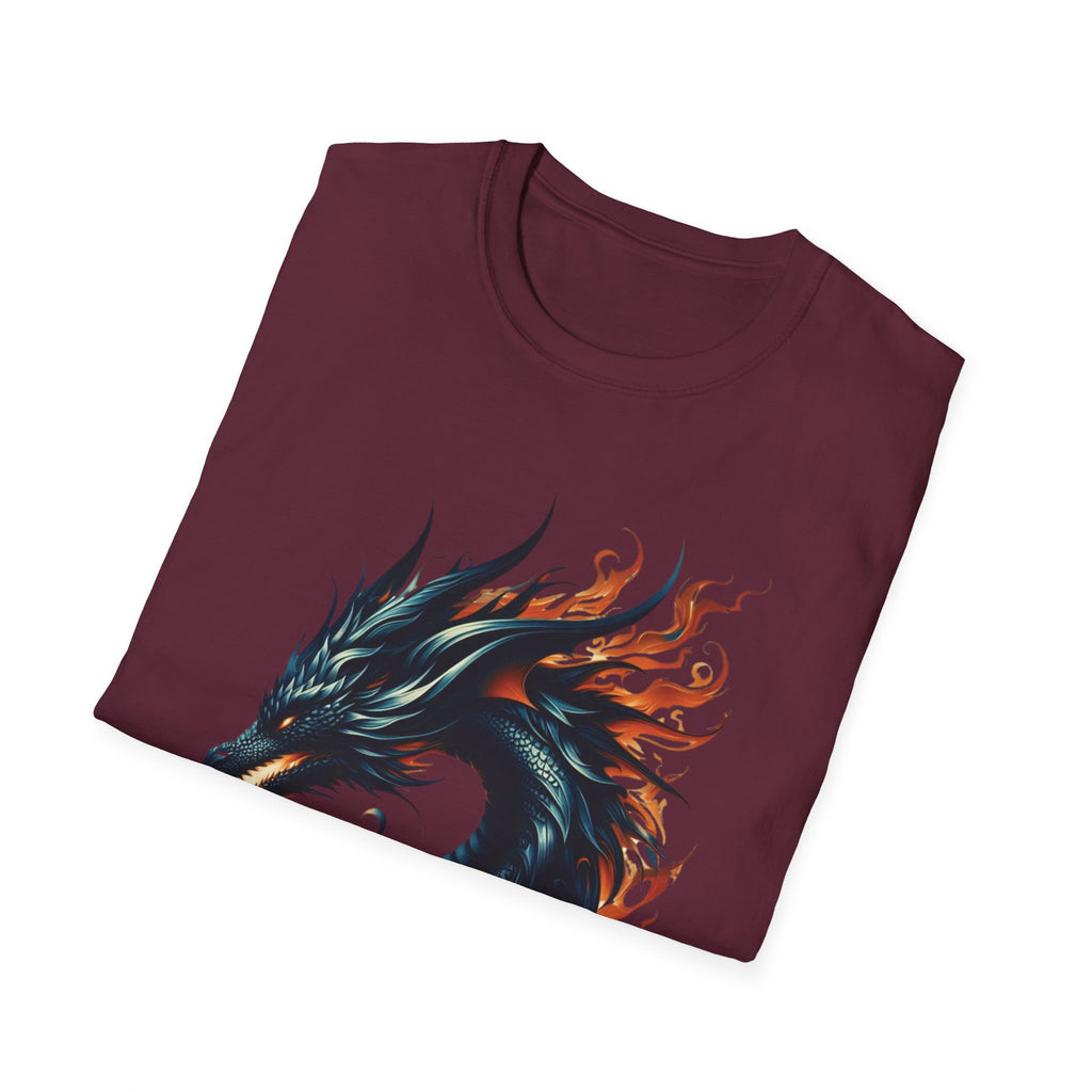 Dragon T-shirt Mens Graphic Tee Clothing Apparel Chinese Symbol Unisex Softstyle