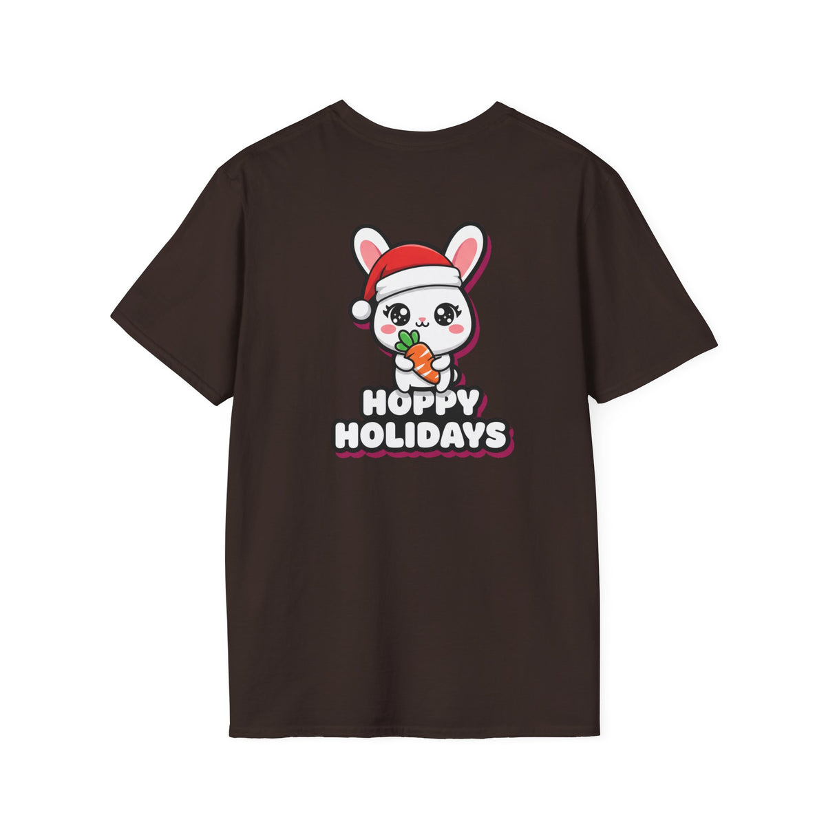 Cute Christmas Shirt Hoppy Holidays Funny Animal Unisex Softstyle Tee Christmas Gift