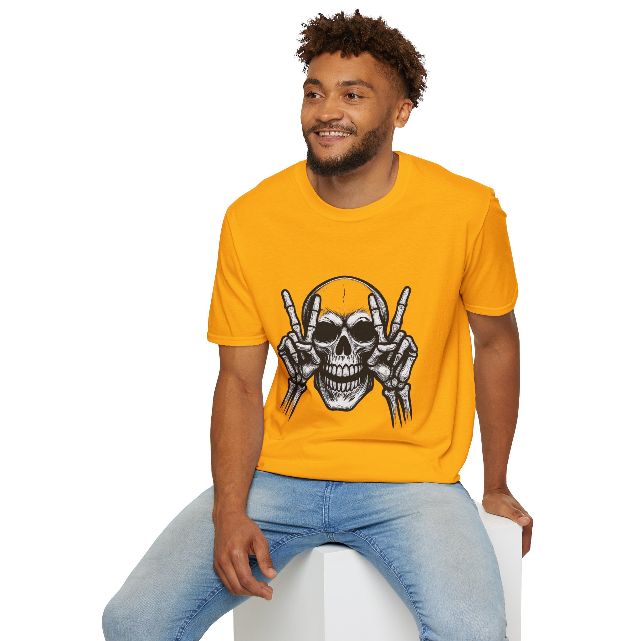 Mens Skull T-shirt Graphic Tees Skeleton Apparel Clothing Skulls Accessories Best Gift