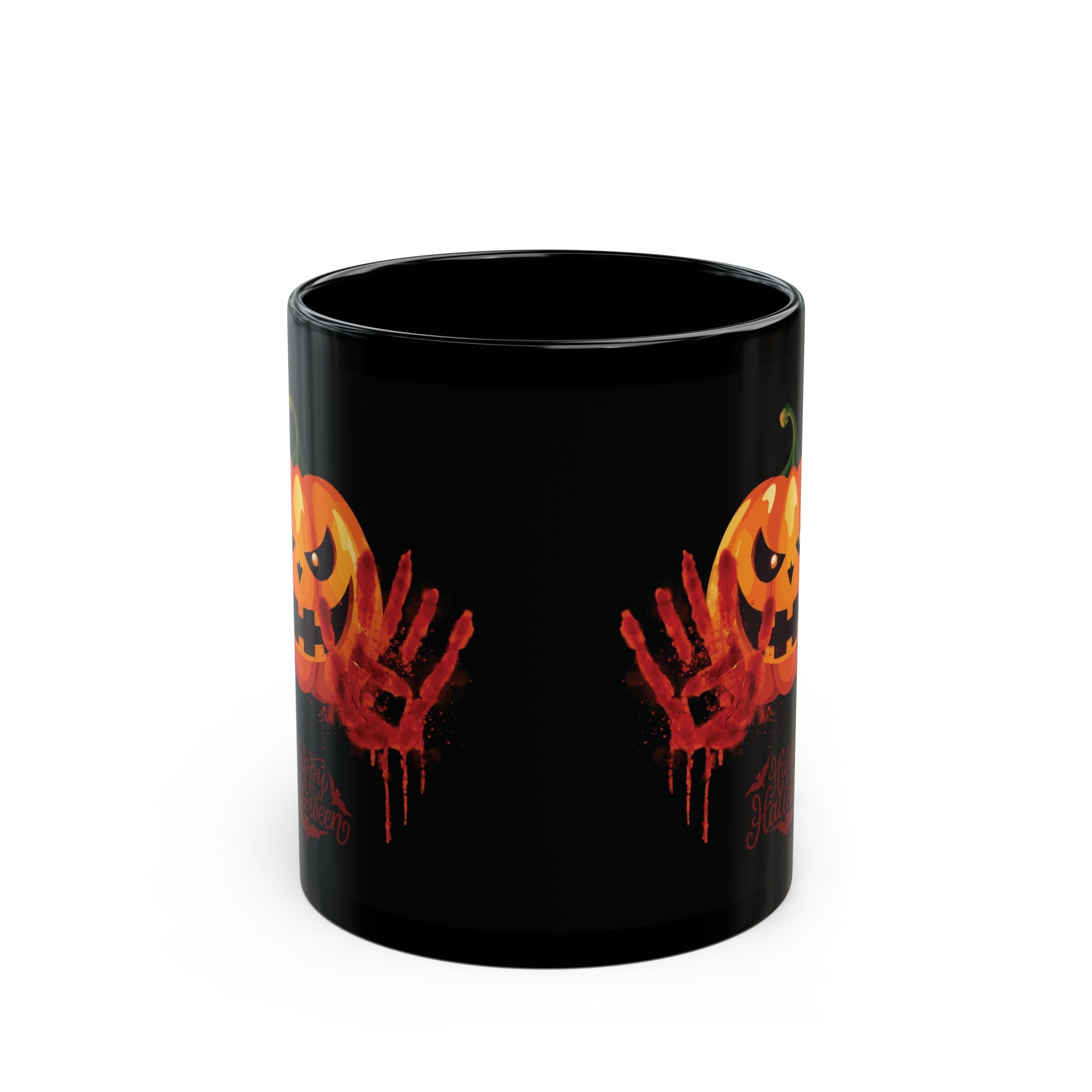 Happy Halloween Pumpkin Spooky Black Coffee Mug Funny Best Gift For Friends 11oz