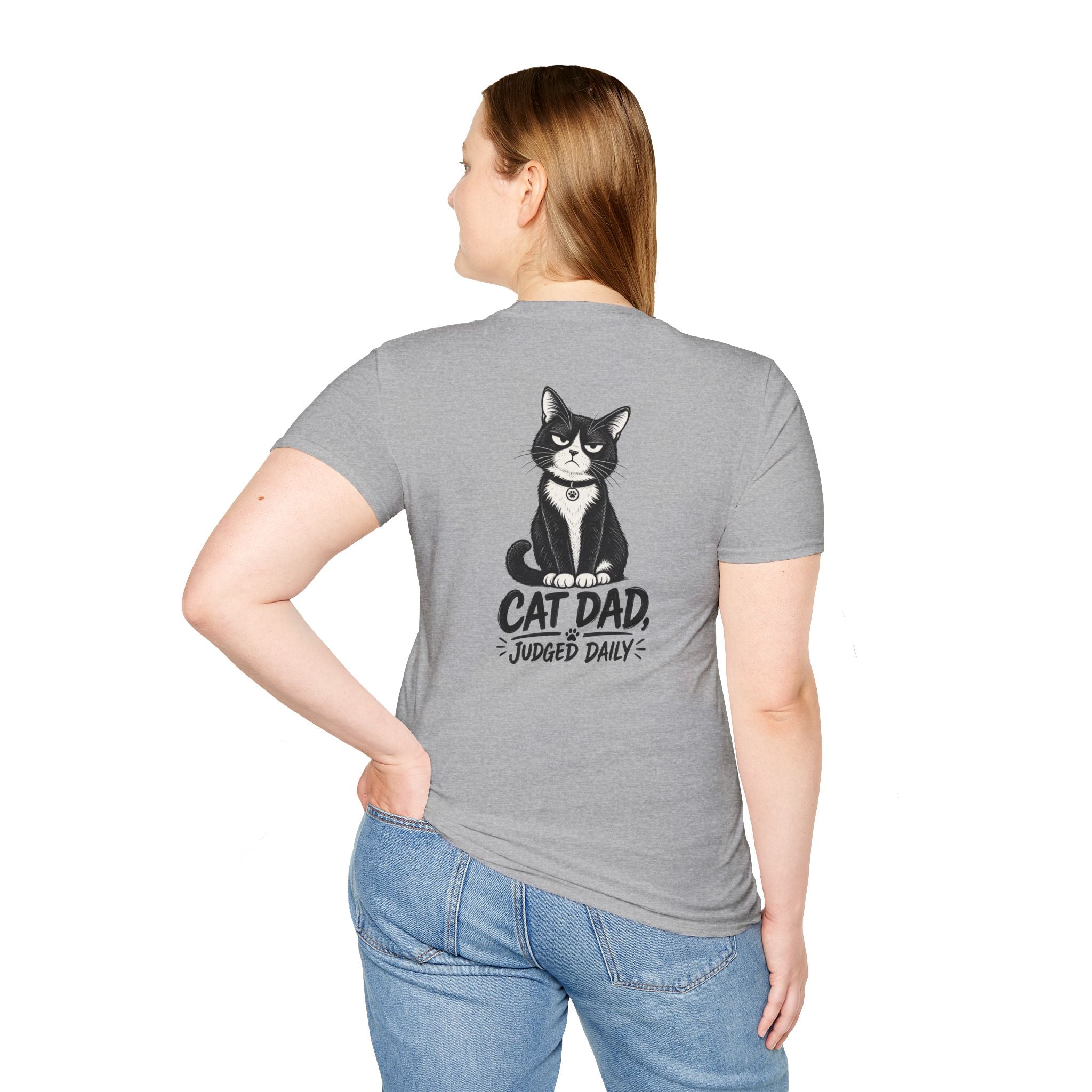 Cat Dad Shirt Judged Daily Funny Cat Lover Graphic Tee Dark Humor Tee Unique Gift Funny Tshirt