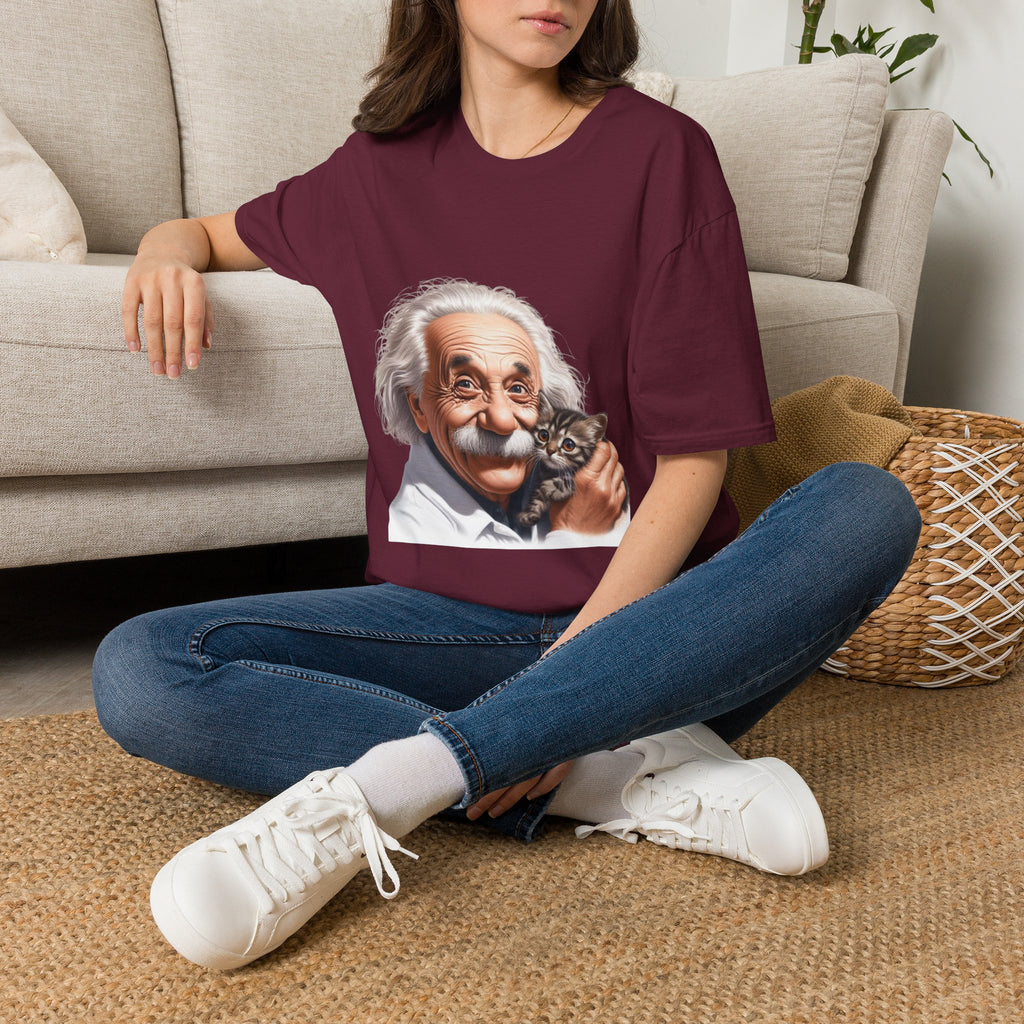 Funny Albert Einstein T-Shirt Unisex Softstyle T-Shirt Cotton Unique Gift German
