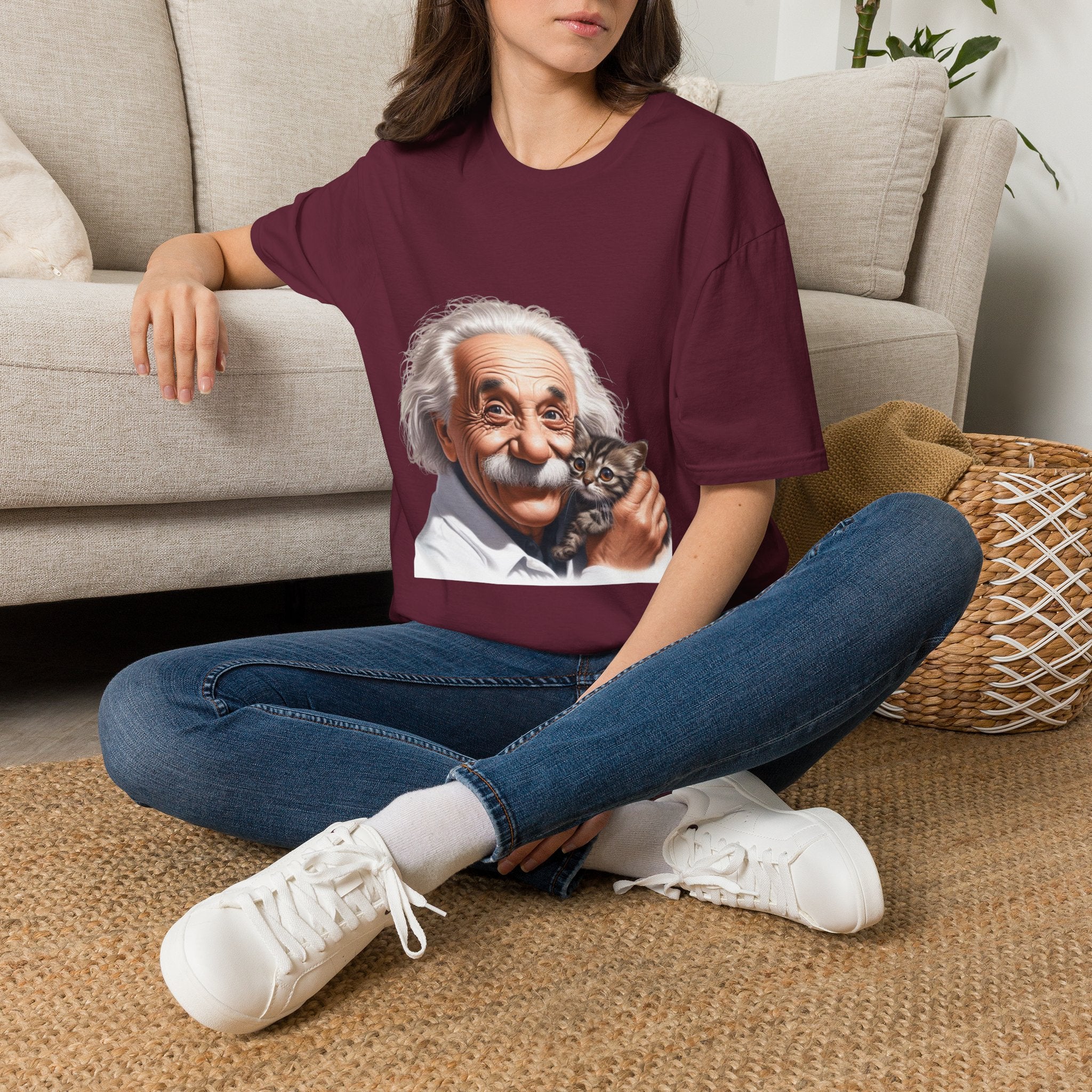 Funny Albert Einstein T-Shirt Unisex Softstyle T-Shirt Cotton Unique Gift German