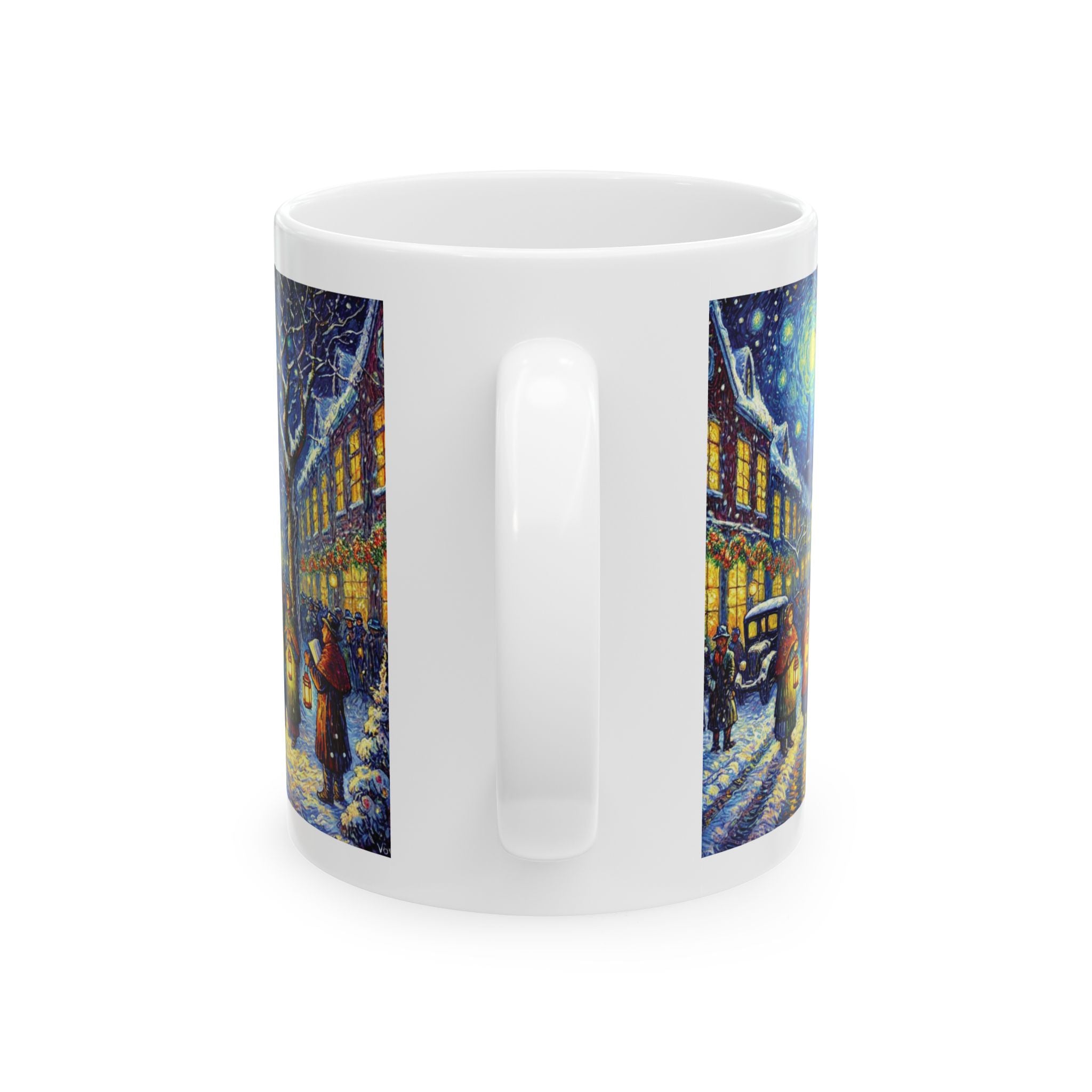 Christmas Van Gogh Tea Cup Funny Ceramic Coffee Mug Unique Xmas Gift 2027 11oz