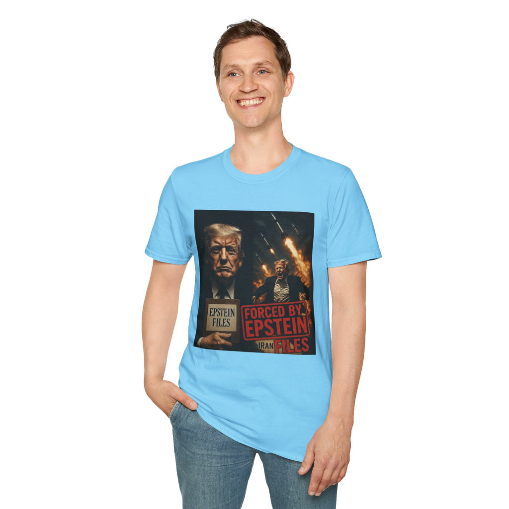 Funny Trump-Epstein T-Shirt Conspiracy Theory Unique Unisex Softstyle Tshirt